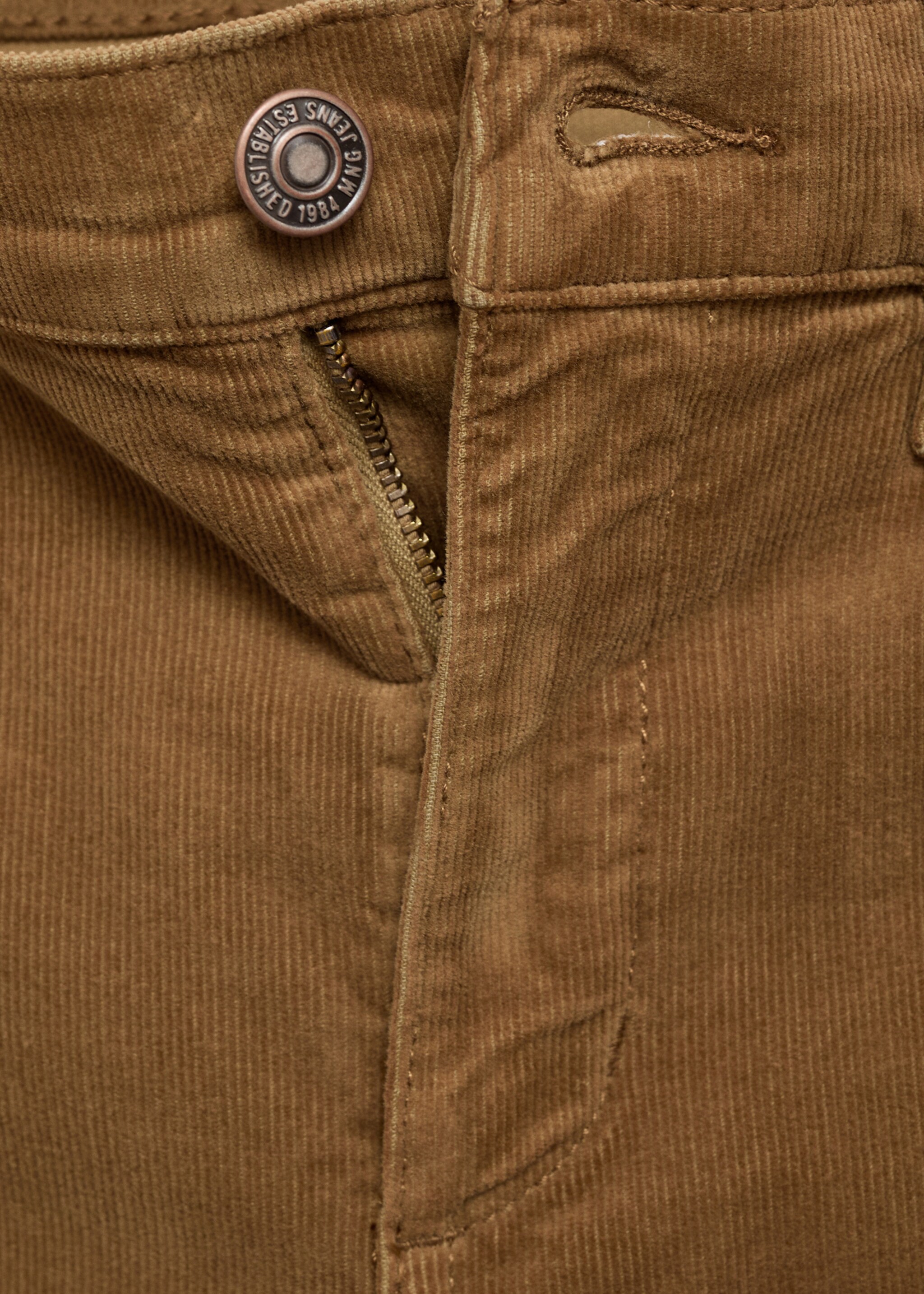 Sienna flared cropped corduroy trousers - Details of the article 8, Medium Brown. Ref: 87000220-00.