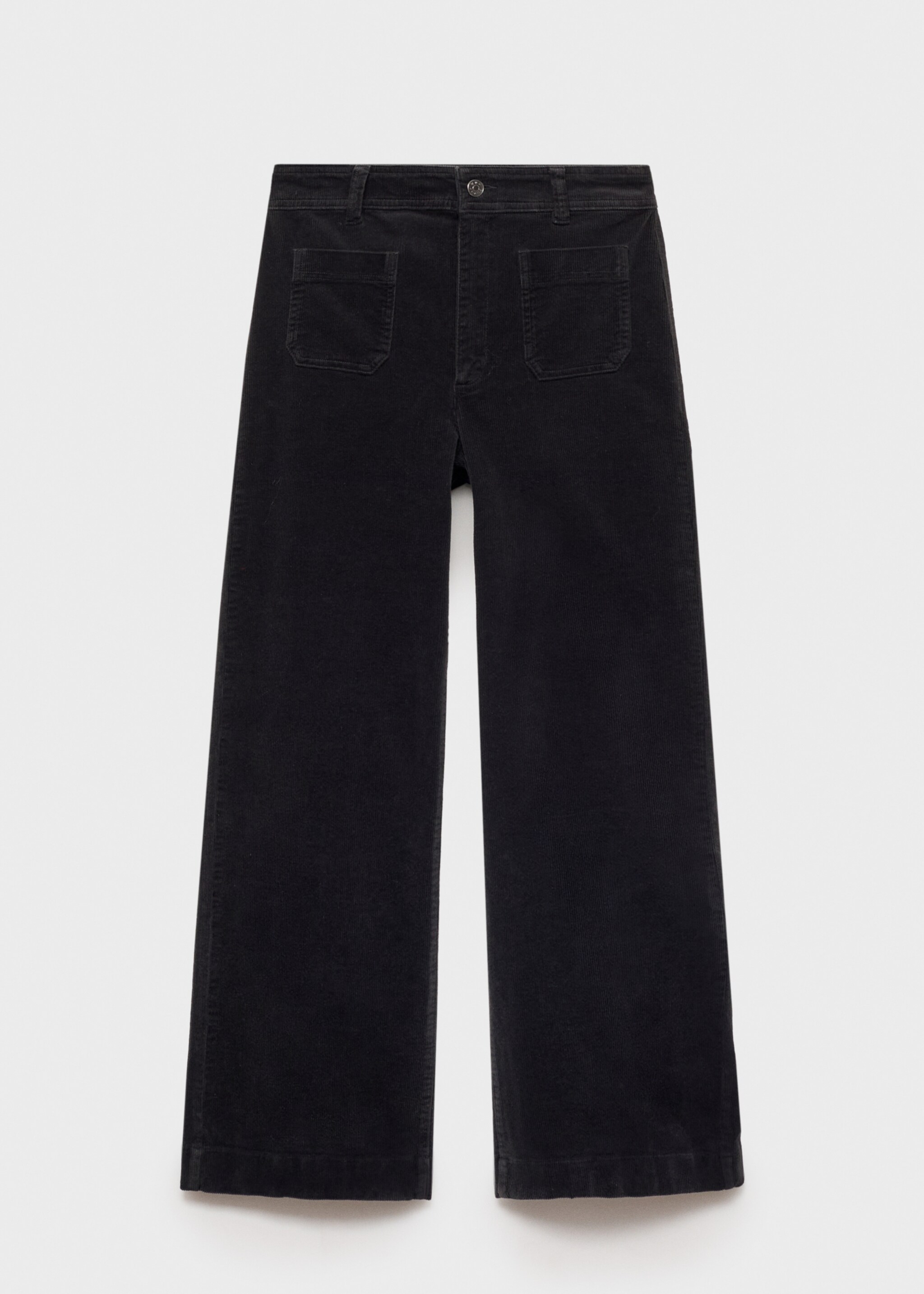 Catherin corduroy culotte - Artikel zonder model, Zwart. Ref: 87000257-00.