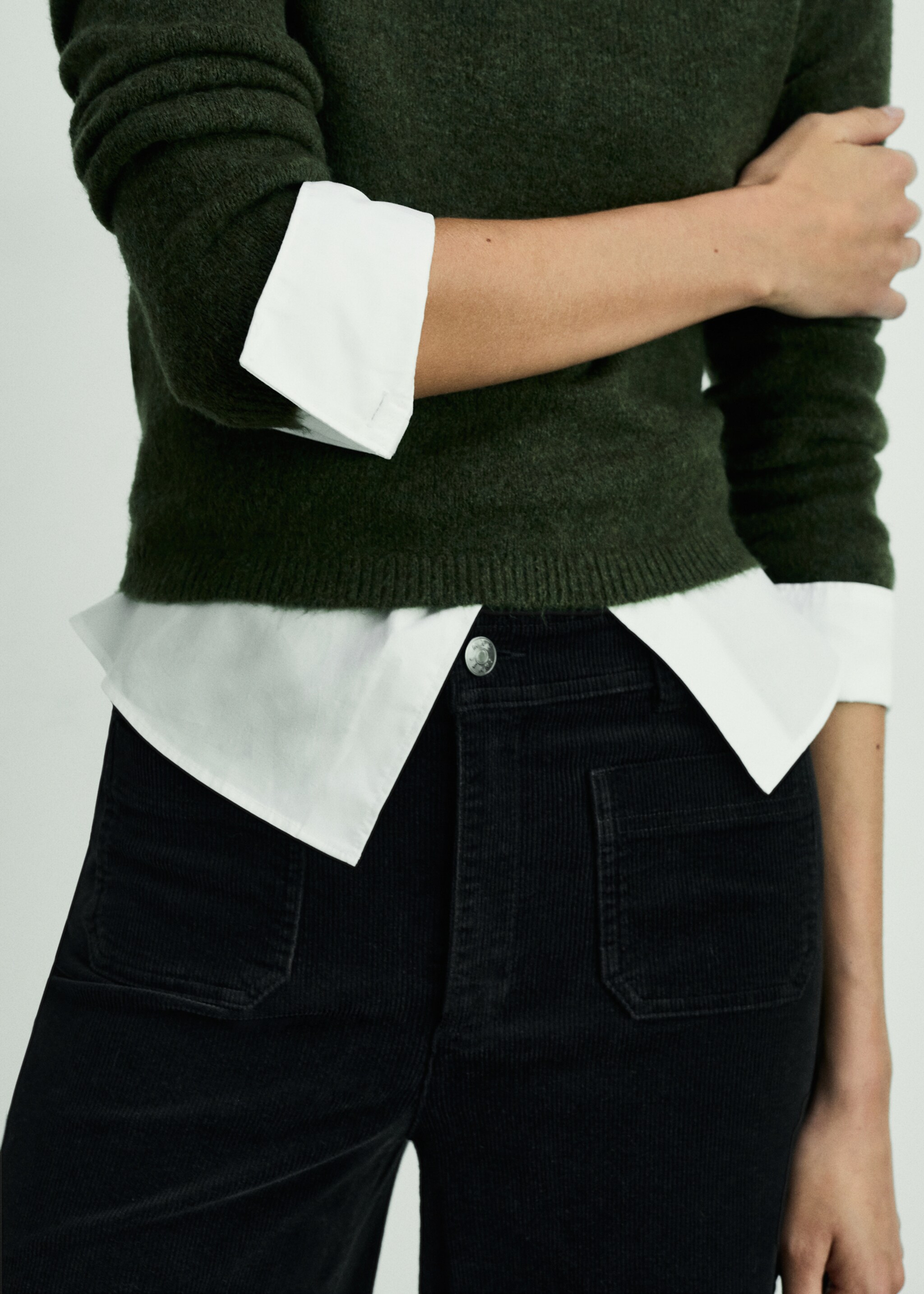 Catherin corduroy culotte - Detail van het artikel 1, Zwart. Ref: 87000257-00.