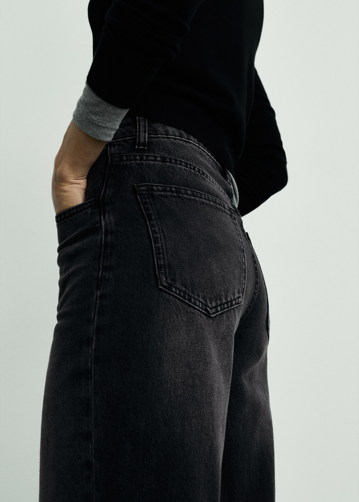Danila high-waisted wide-leg jeans - Details of the article 6