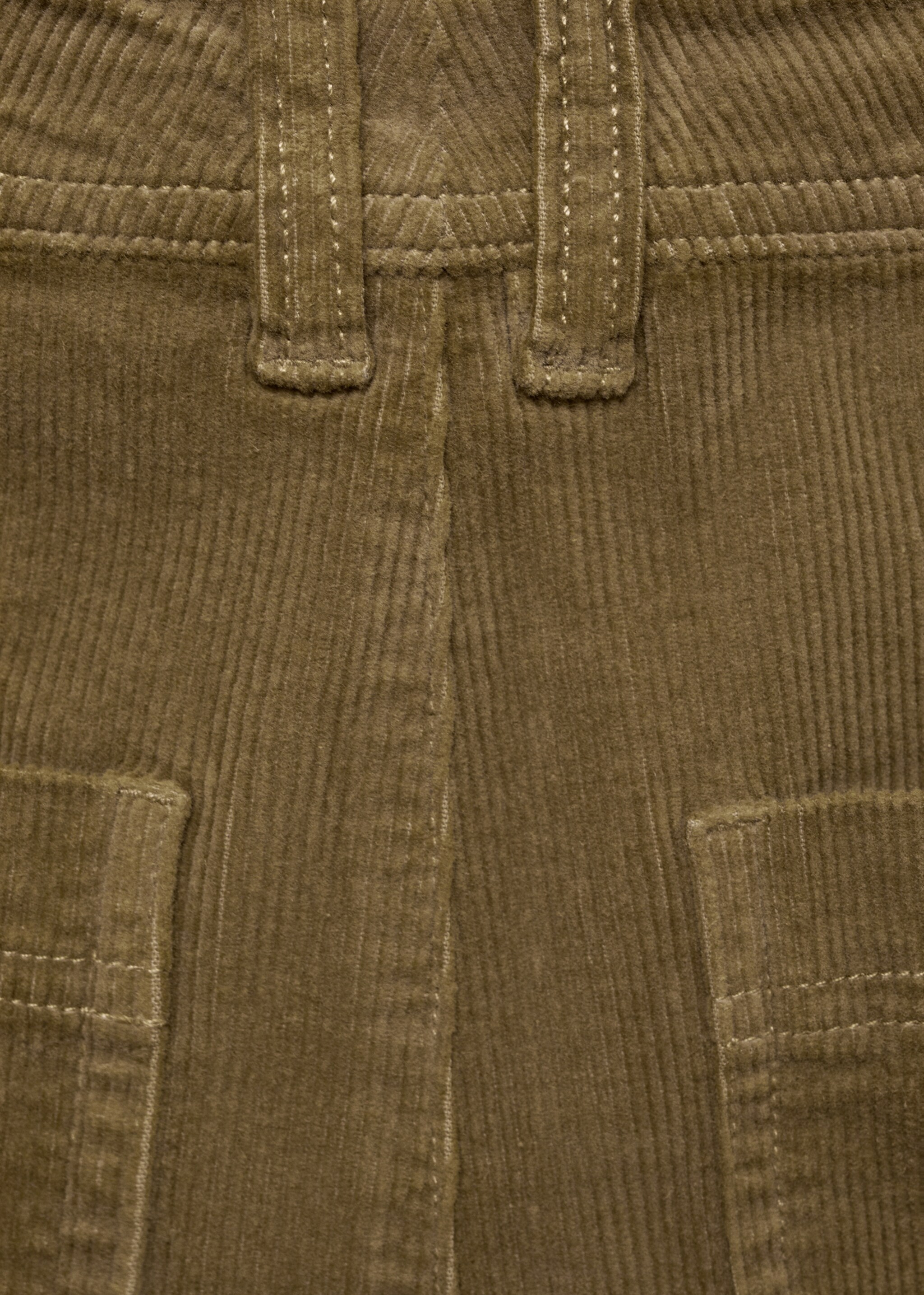 Catherin culotte corduroy trousers - Details of the article 0, Khaki. Ref: 87000260-00.