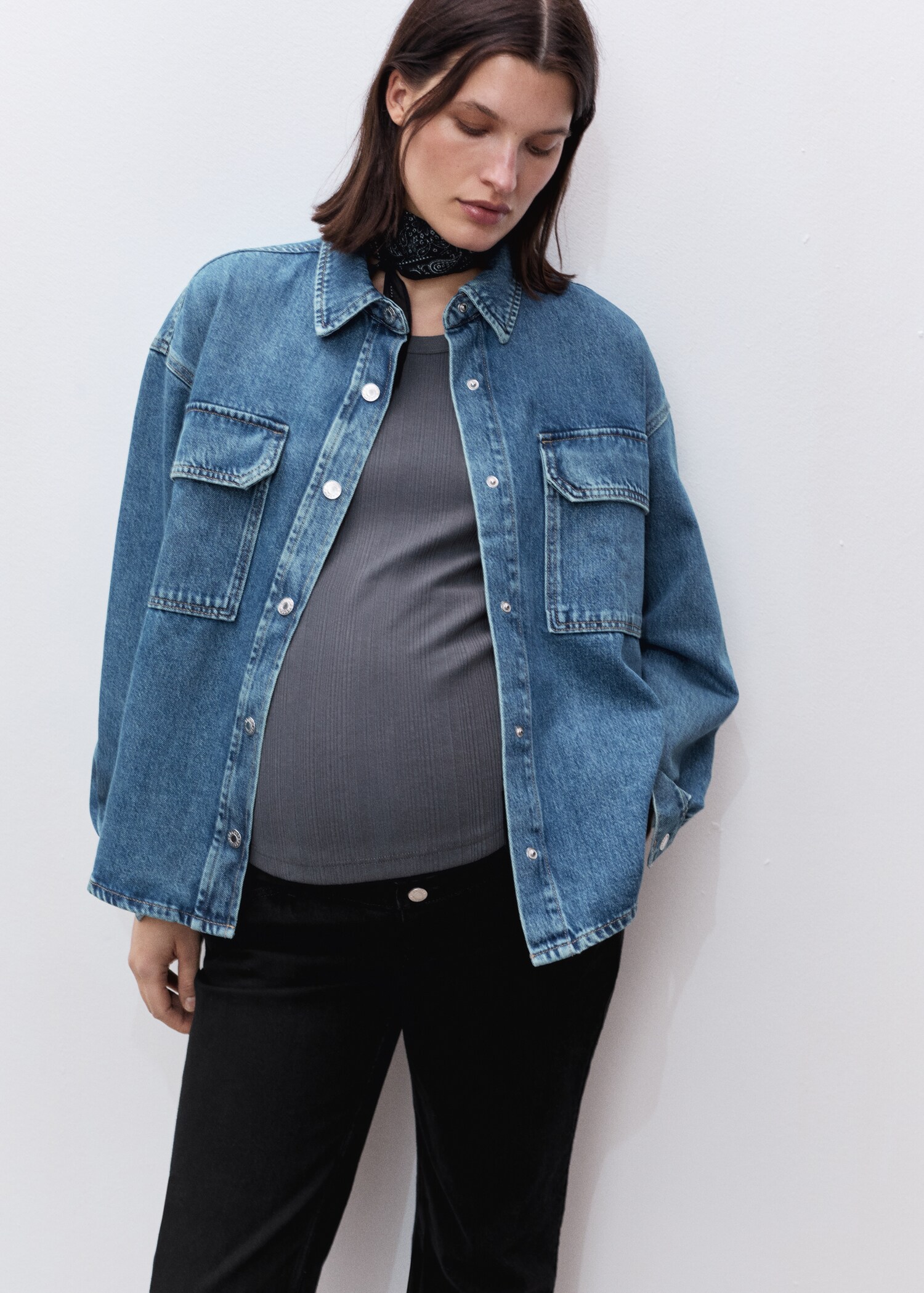 Maternity Straight Jeans - Details of the article 1