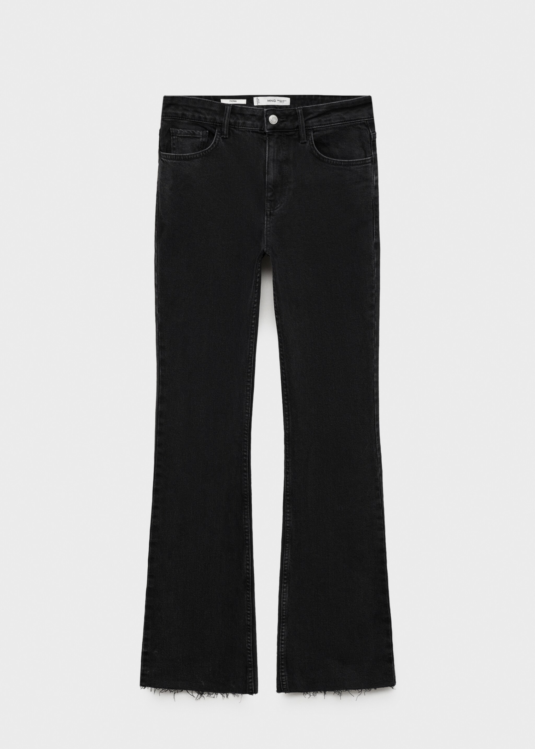 Jean Fiona flare taille normale - Article sans modèle, Black denim. Ref: 87000270-00.