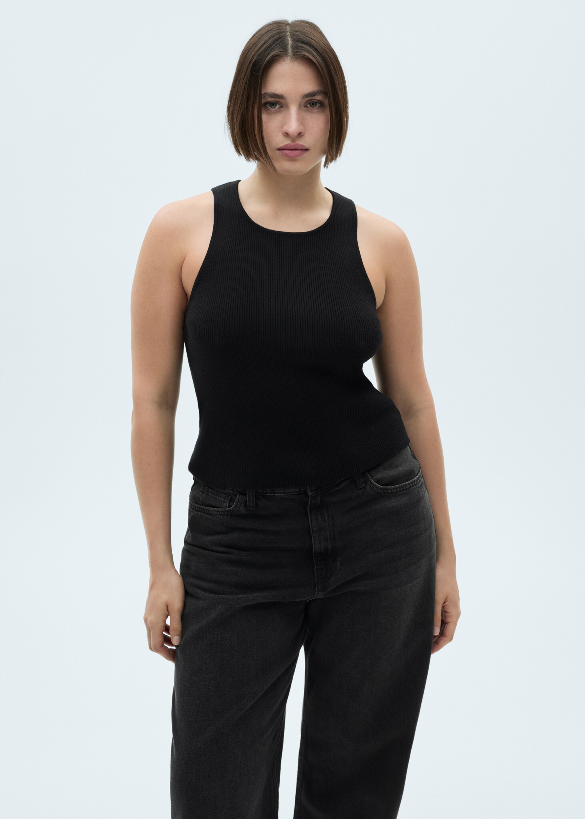 Jean Fiona flare taille normale - Détail de l'article 5, Black denim. Ref: 87000270-00.