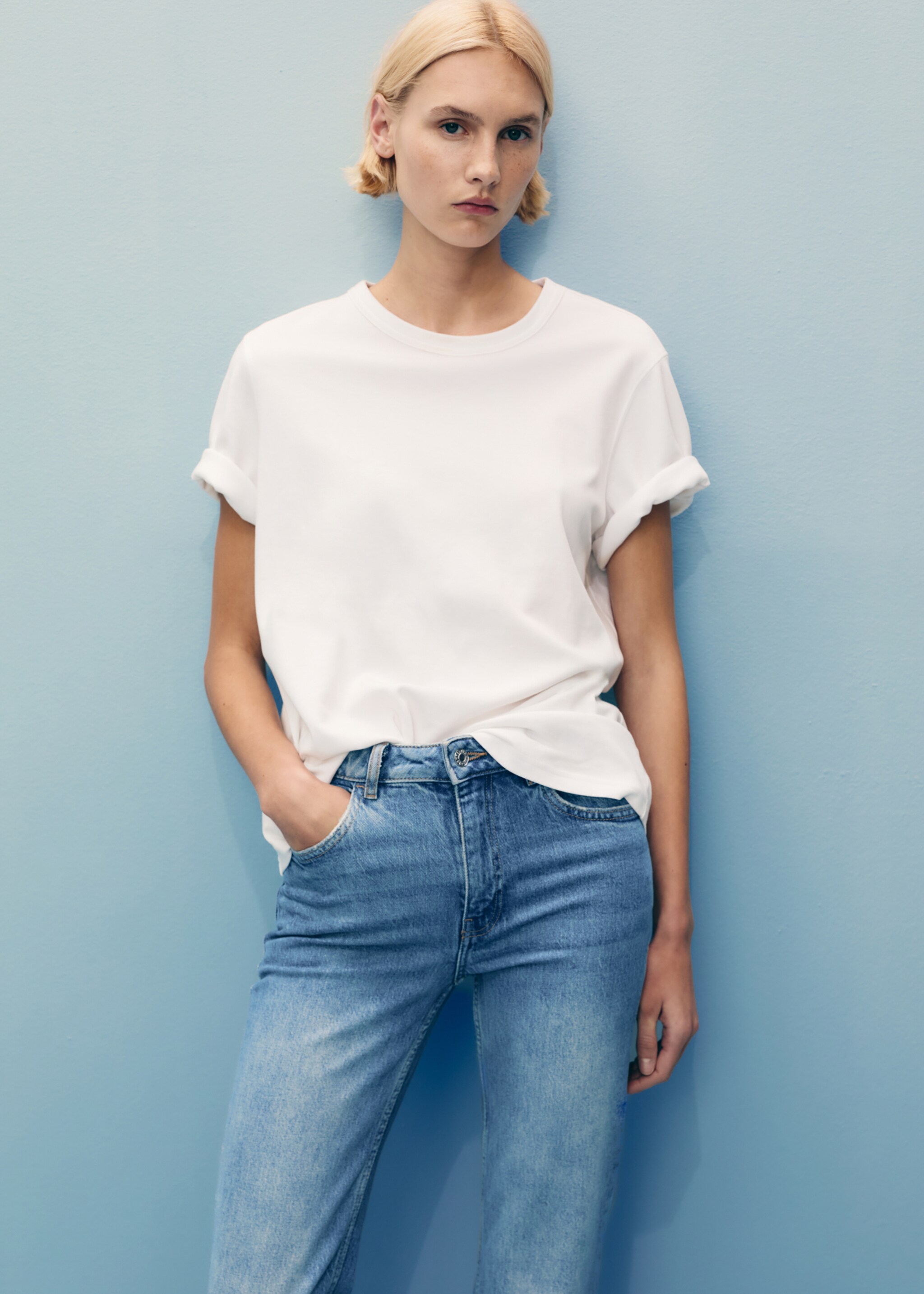 Texans Fiona flare tir mitjà - Detall de l'article 1, Blau mitjà. Ref: 87000288-00.