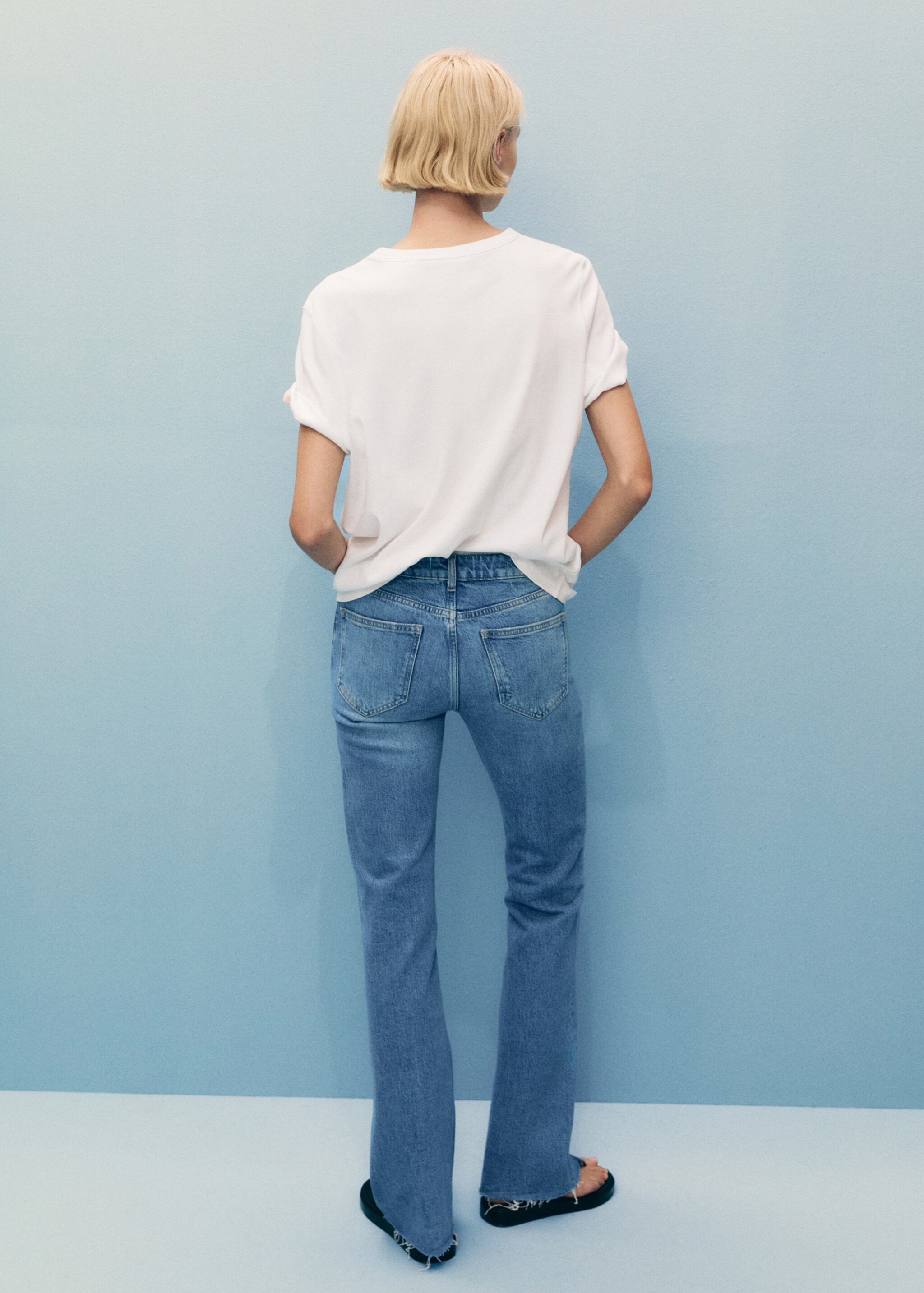 Texans Fiona flare tir mitjà - Revers de l'article, Blau mitjà. Ref: 87000288-00.