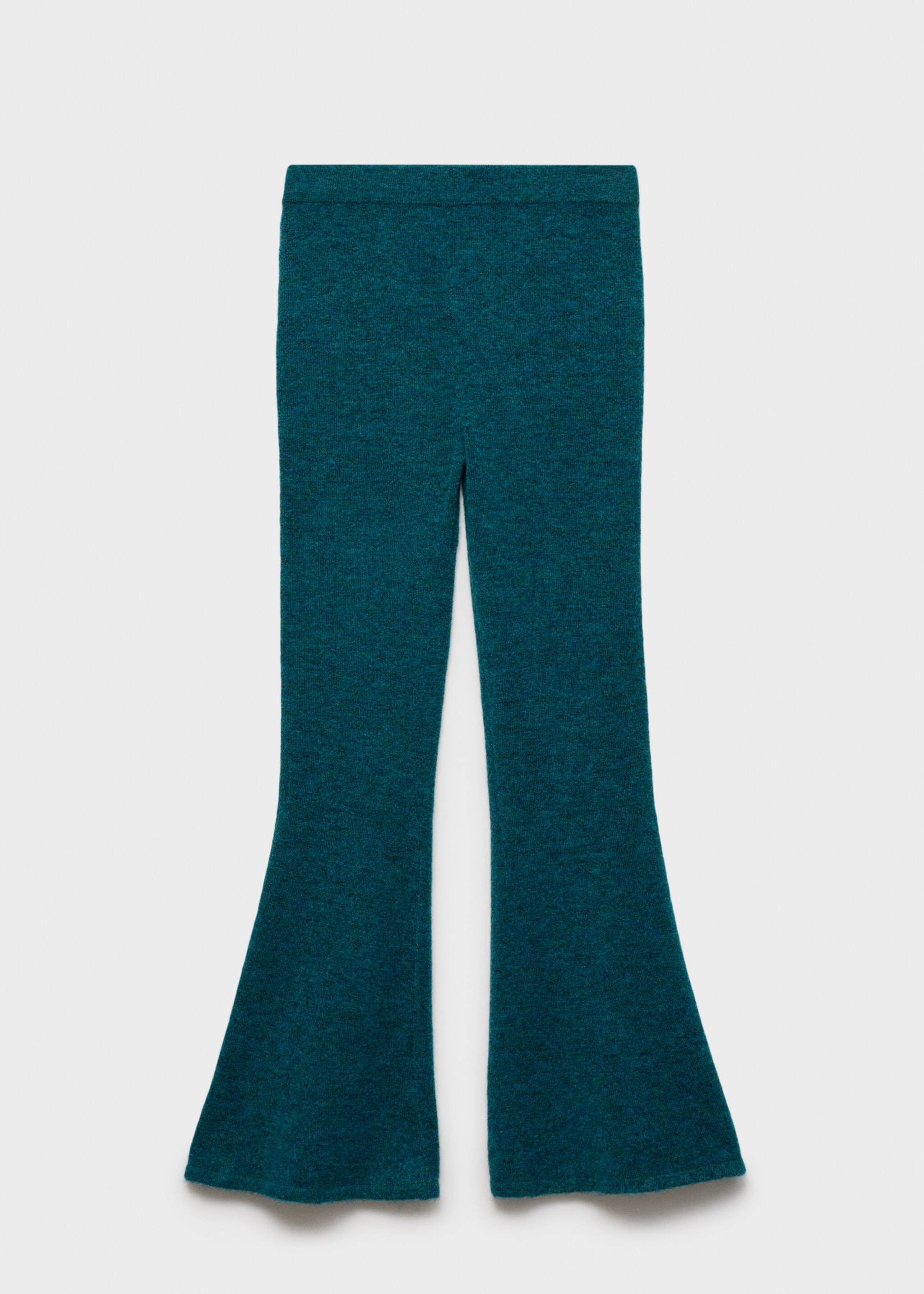 Flared knitted trousers - Article without model, Petrol Blue. Ref: 87000353-00.