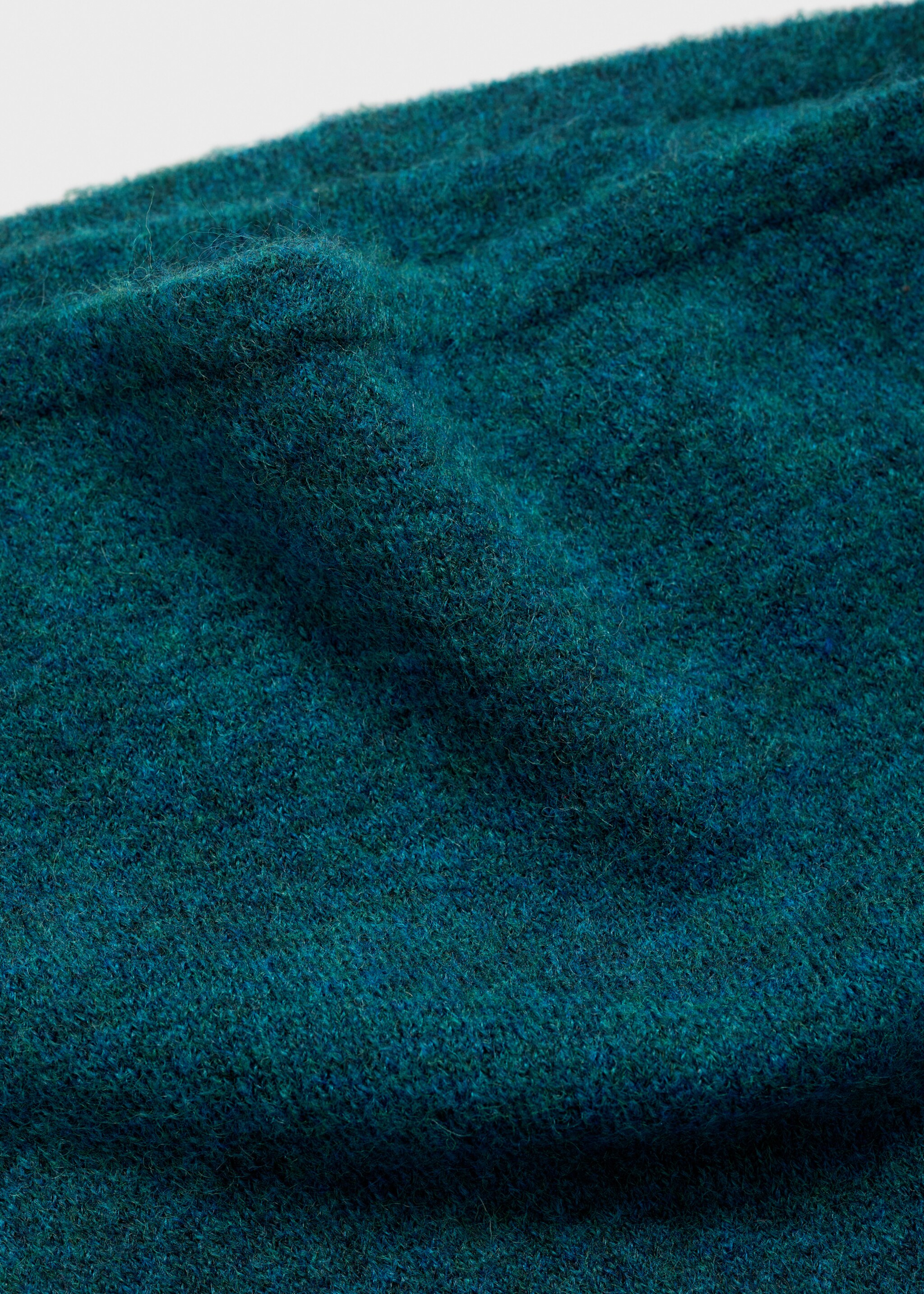 Flared knitted trousers - Details of the article 0, Petrol Blue. Ref: 87000353-00.