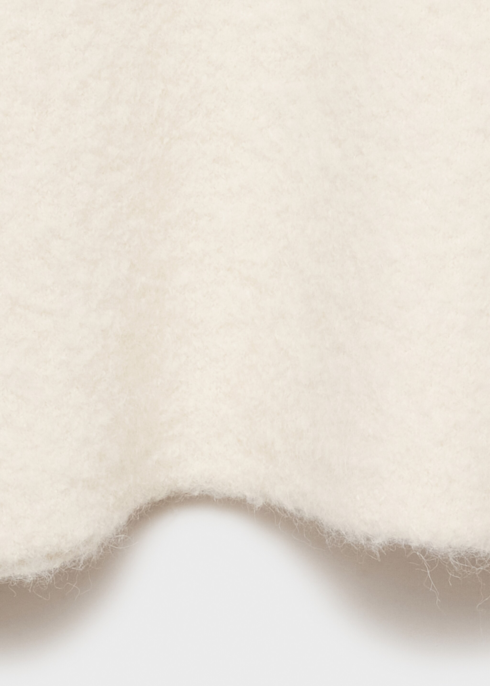 Round-neck sweater with soft finish - Details of the article 0, Ecru. Ref: 87000358-00.