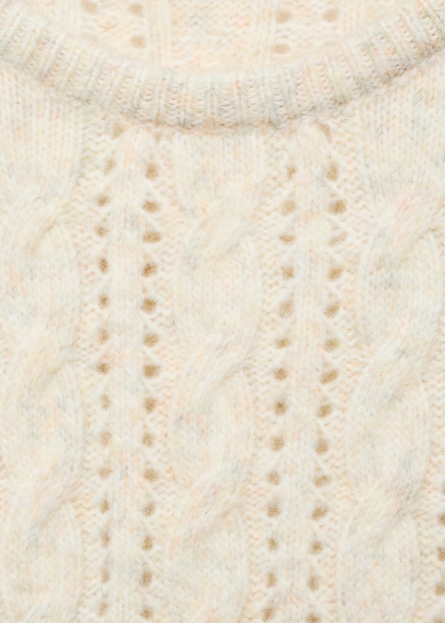 Braided sweater with openwork details - Details of the article 8
