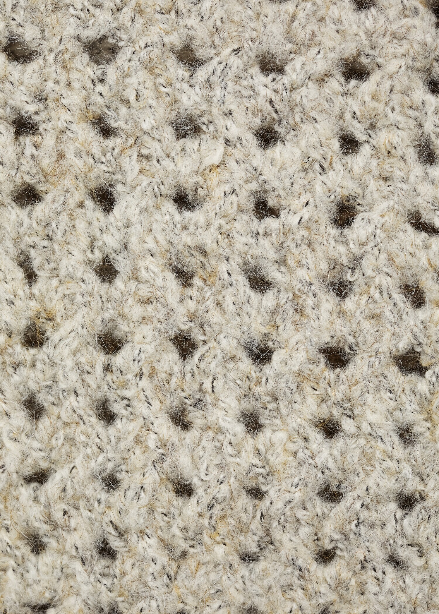 Pull-over maille ajourée col polo - Détail de l'article 0