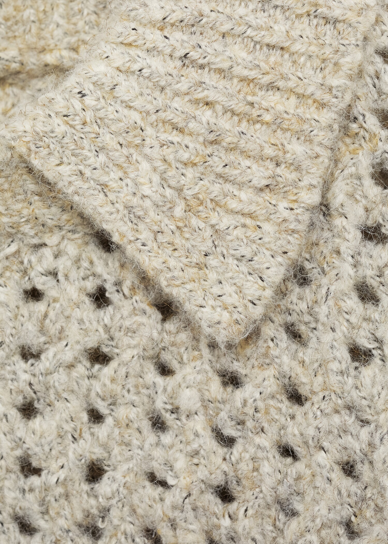 Pull-over maille ajourée col polo - Détail de l'article 8