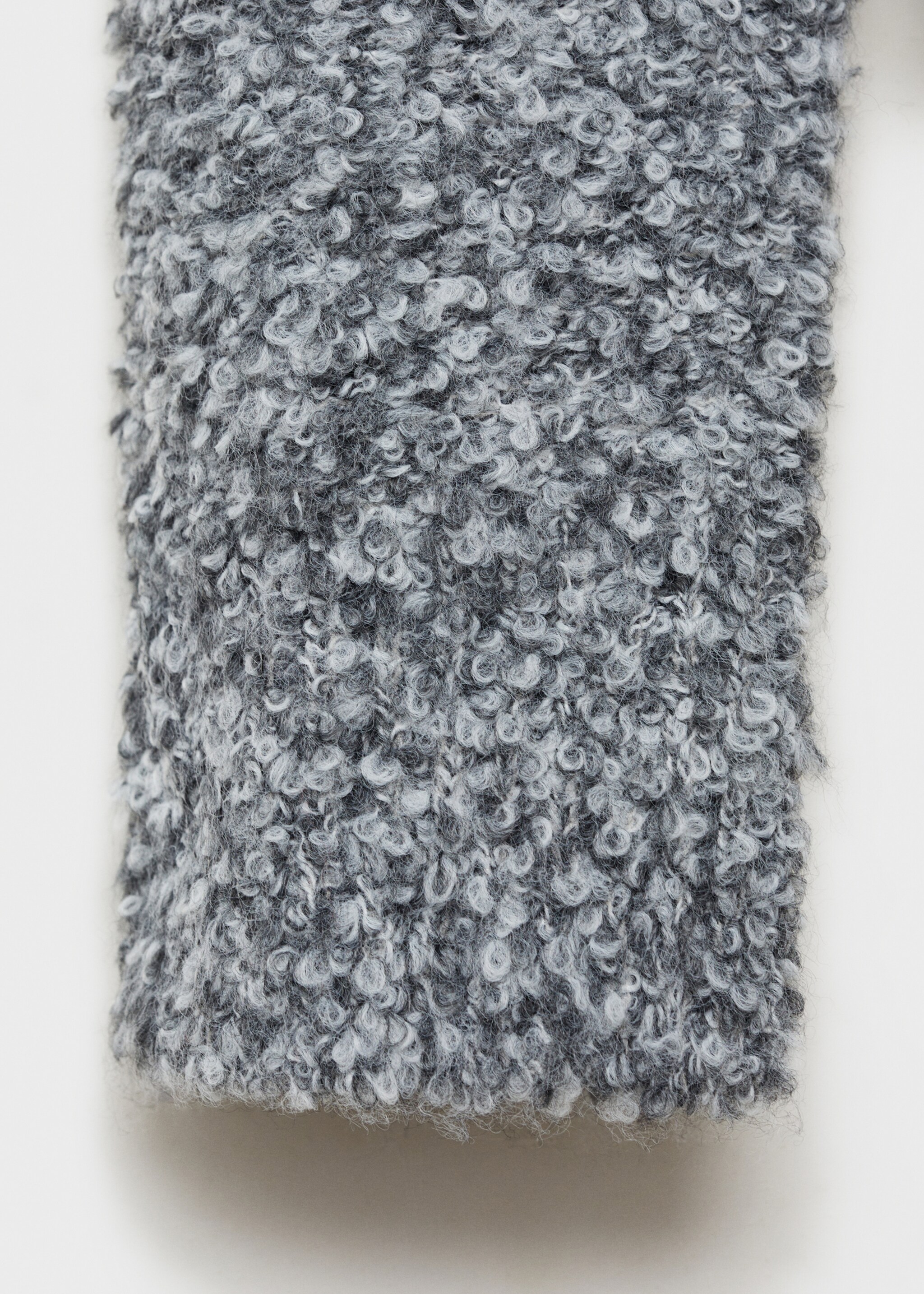 Round-neck bouclé sweater - Details of the article 0, Medium Heather Grey. Ref: 87000371-00.