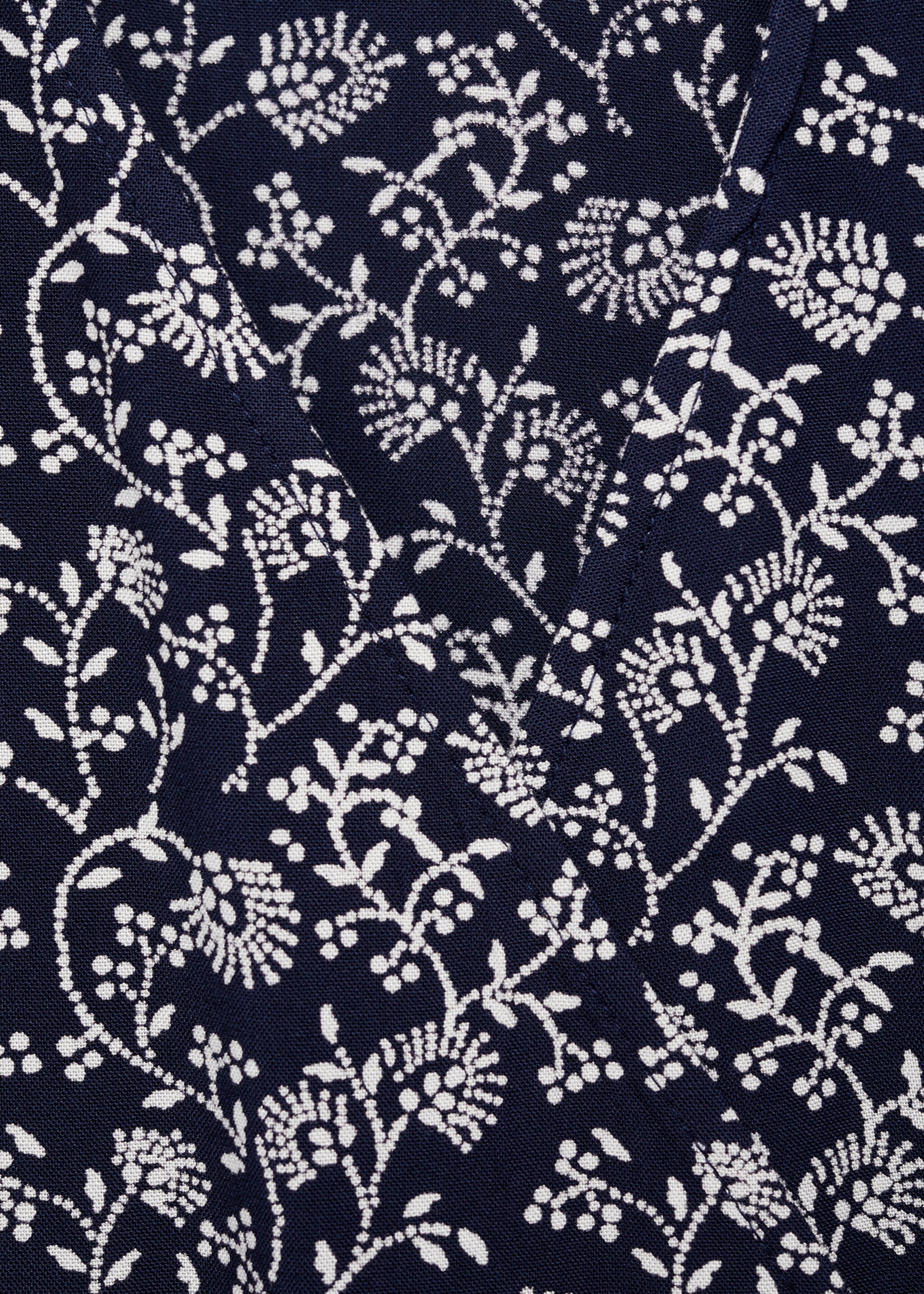 Sukienka z kwiatowym wzorem - Szczegóły artykułu 0, Ciemnogranatowy. Ref: 87000438-00.