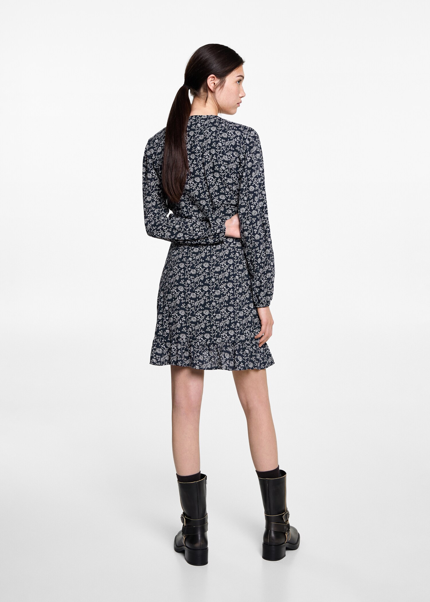 Floral print dress - Reverse of the article