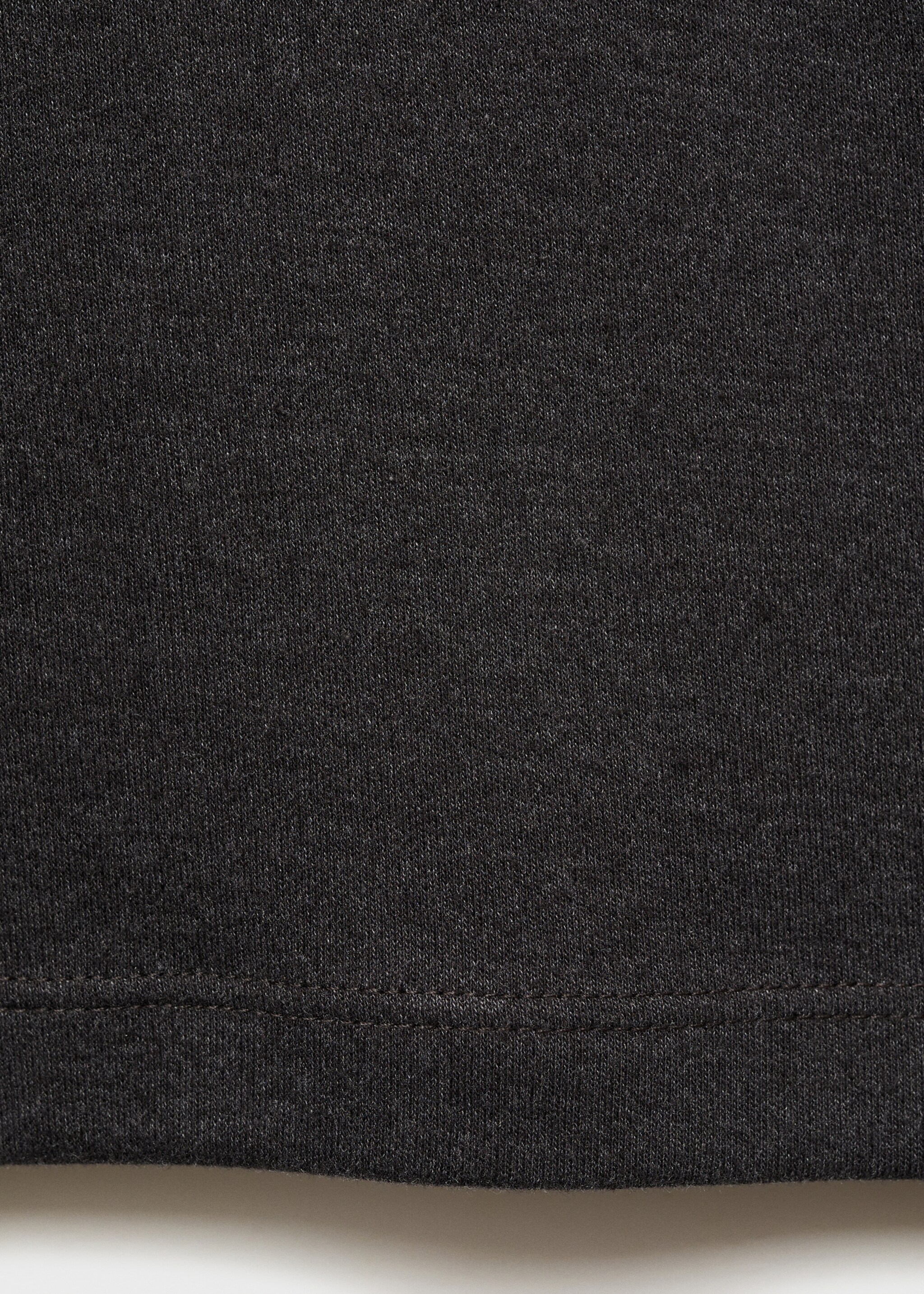 Thin round-neck t-shirt - Details of the article 0, Dark Heather Grey. Ref: 87000441-00.