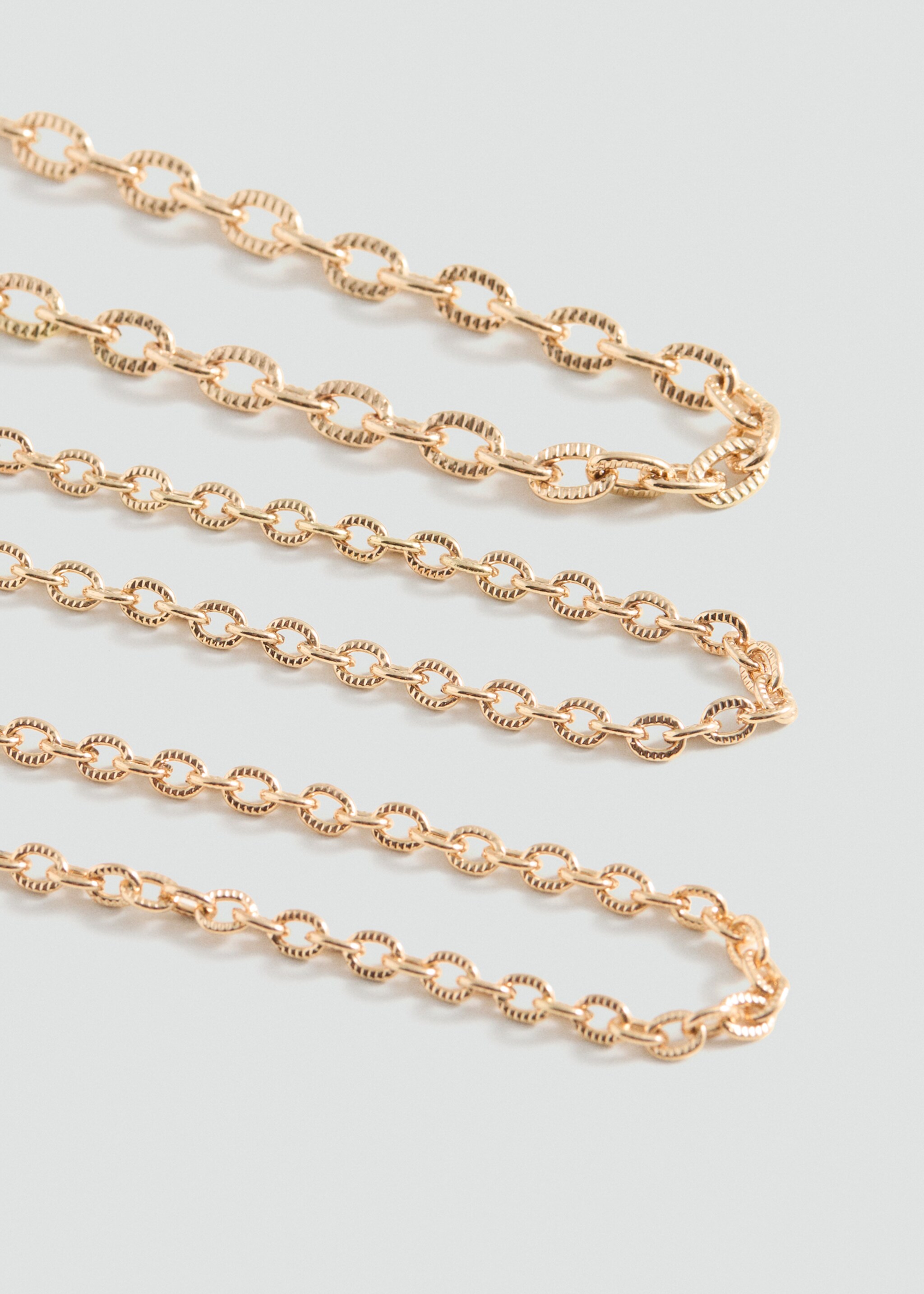 3-pack of necklaces - Medium plane, Gold. Ref: 87000444-00.