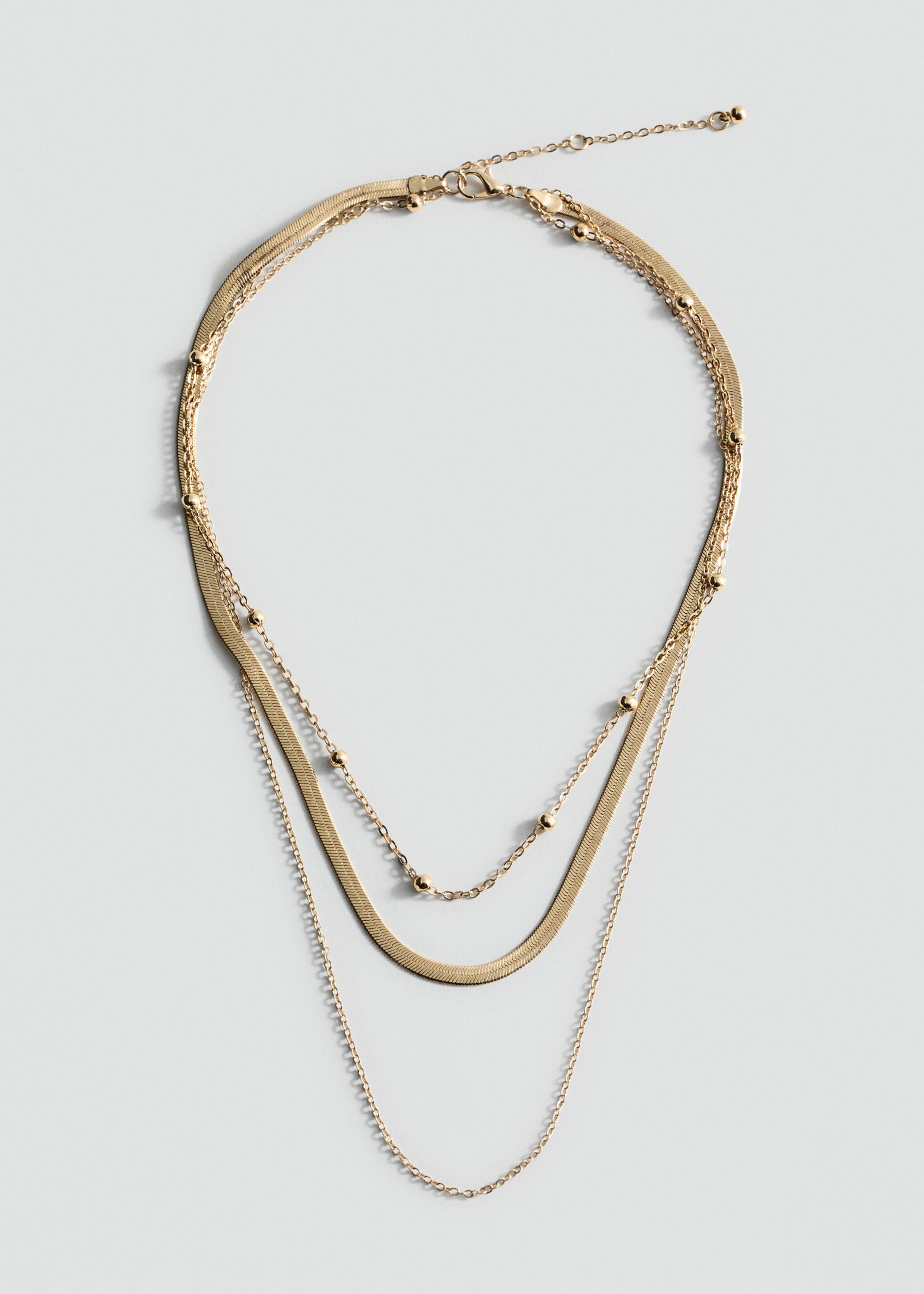 Collar largo combinado - Artículo sin modelo, Oro. Ref: 87000446-00.