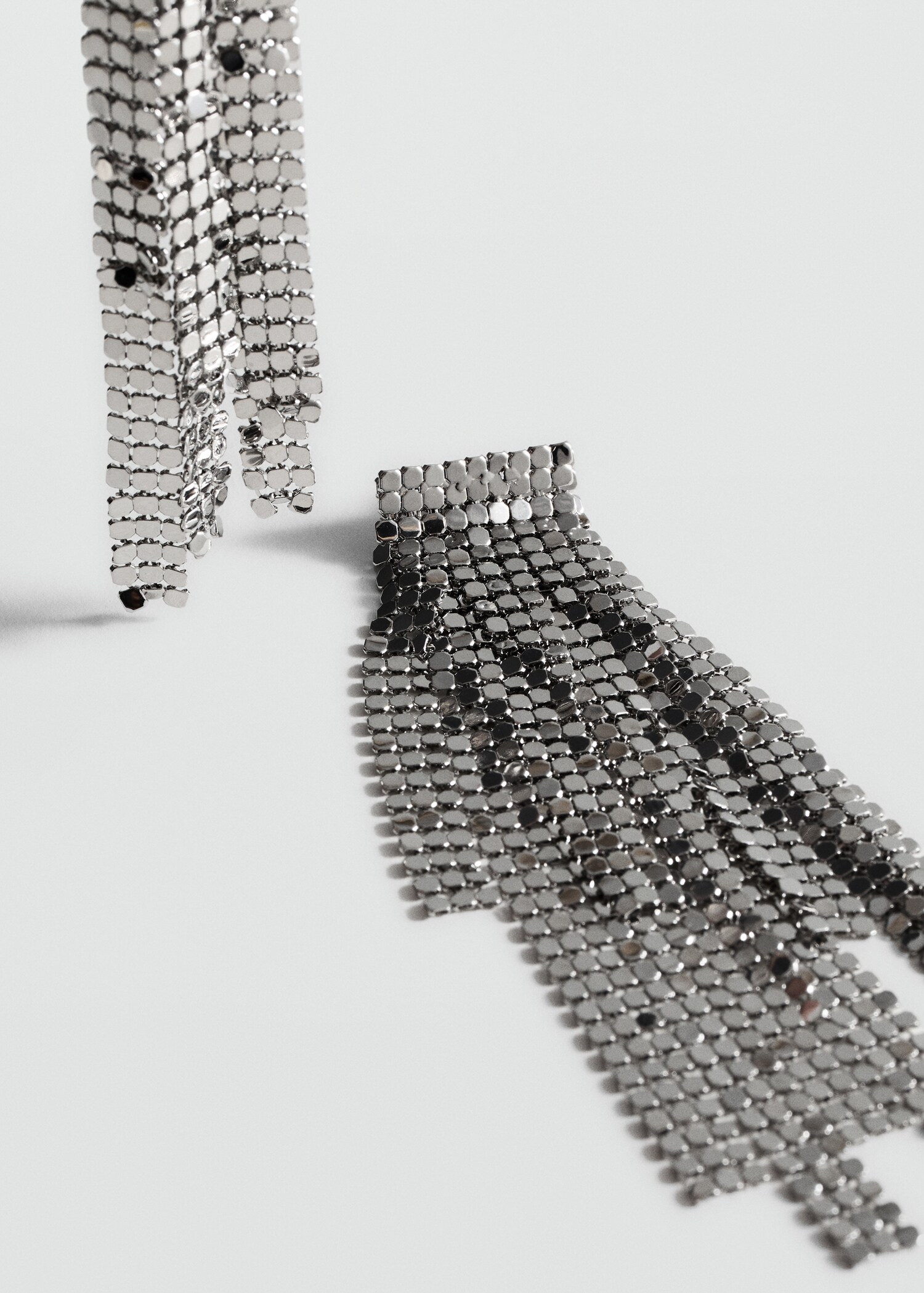 Glitzer-Wasserfall-Ohrringe - Mittlere Ansicht