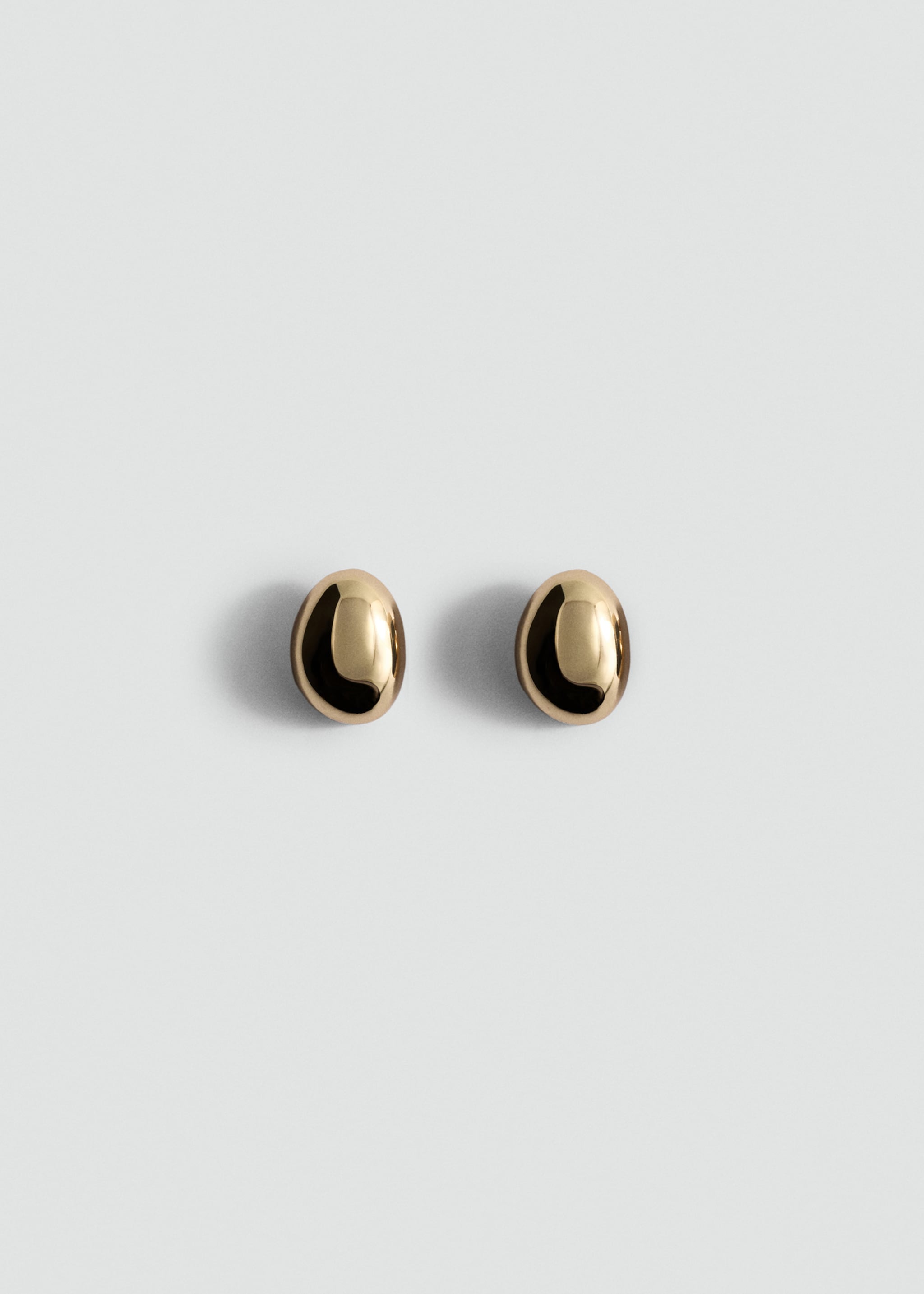 Round volume earrings - Article without model, Gold. Ref: 87000456-00.