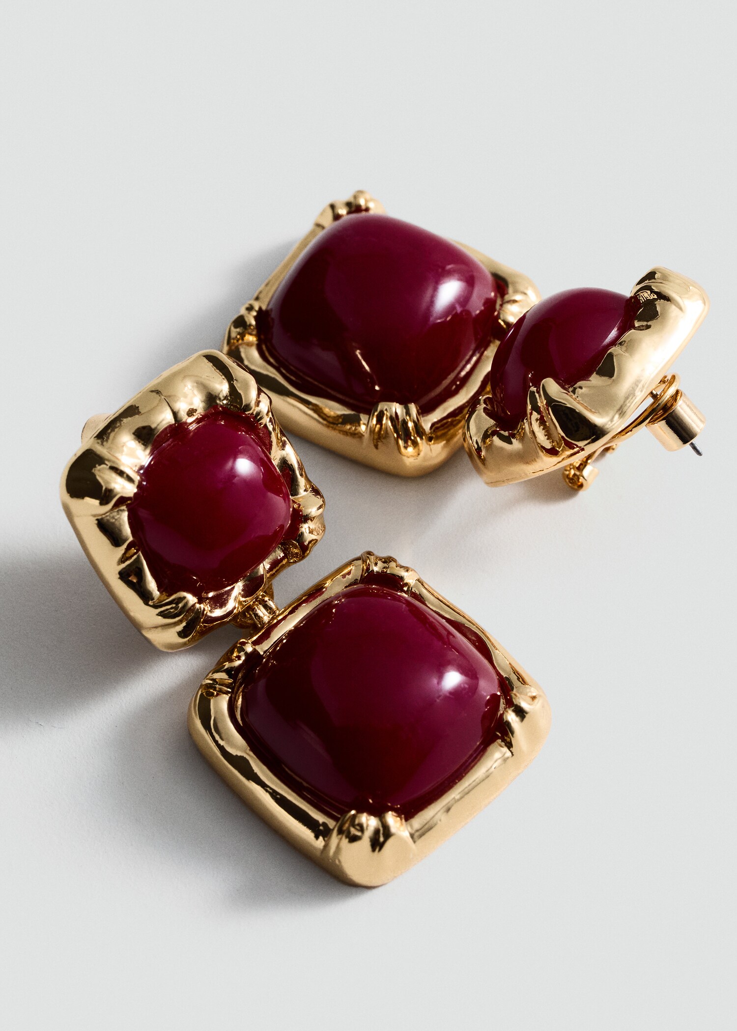 Boucles d'oreilles perles pendantes - Plan moyen