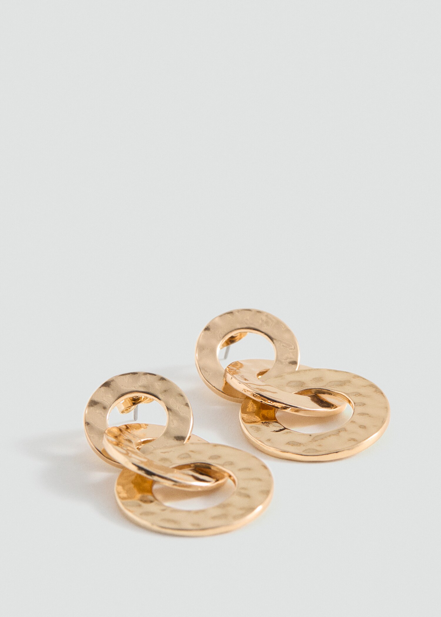 Intertwined hoop earrings - Medium plane