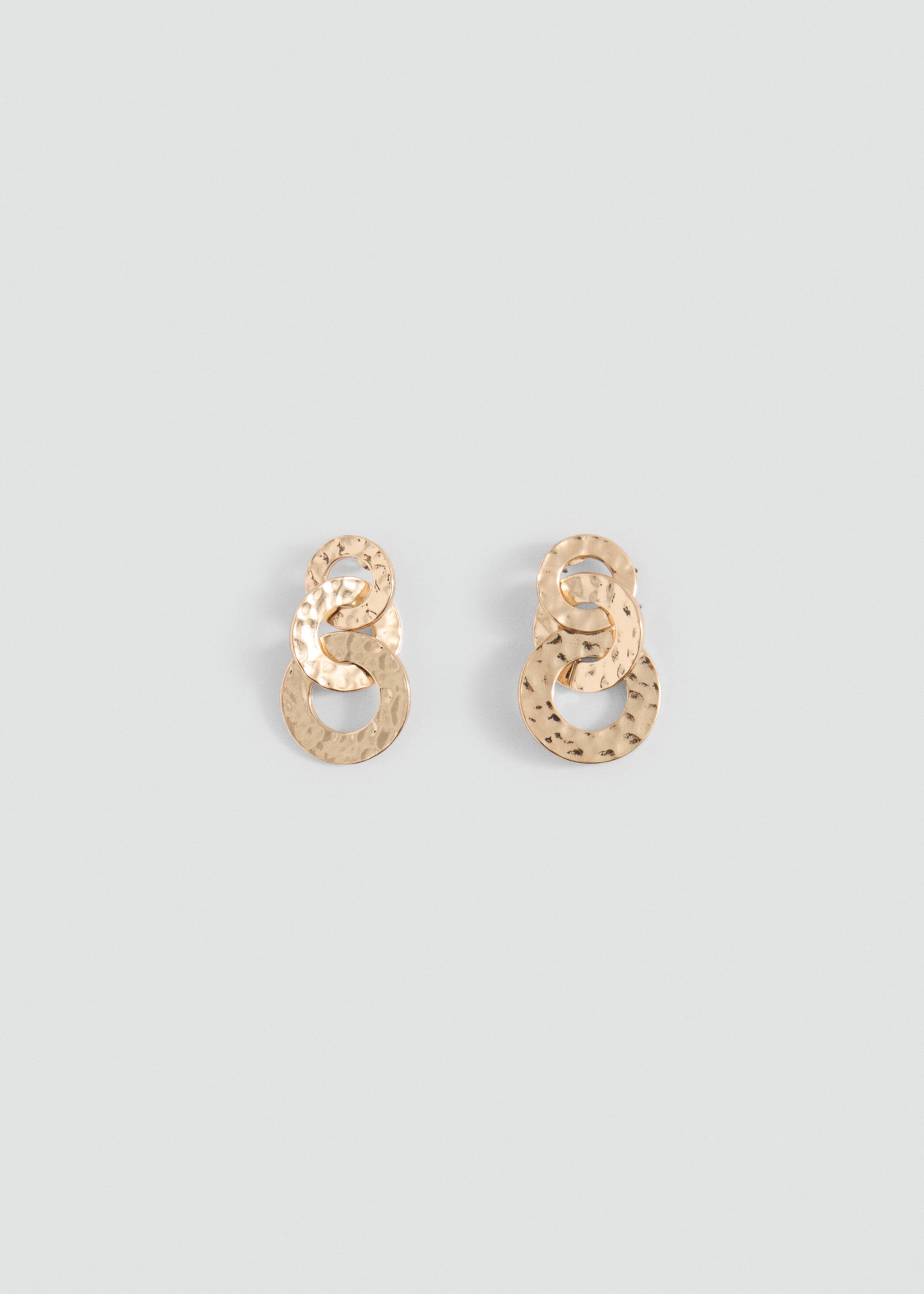 Intertwined hoop earrings - Article without model, Gold. Ref: 87000469-00.