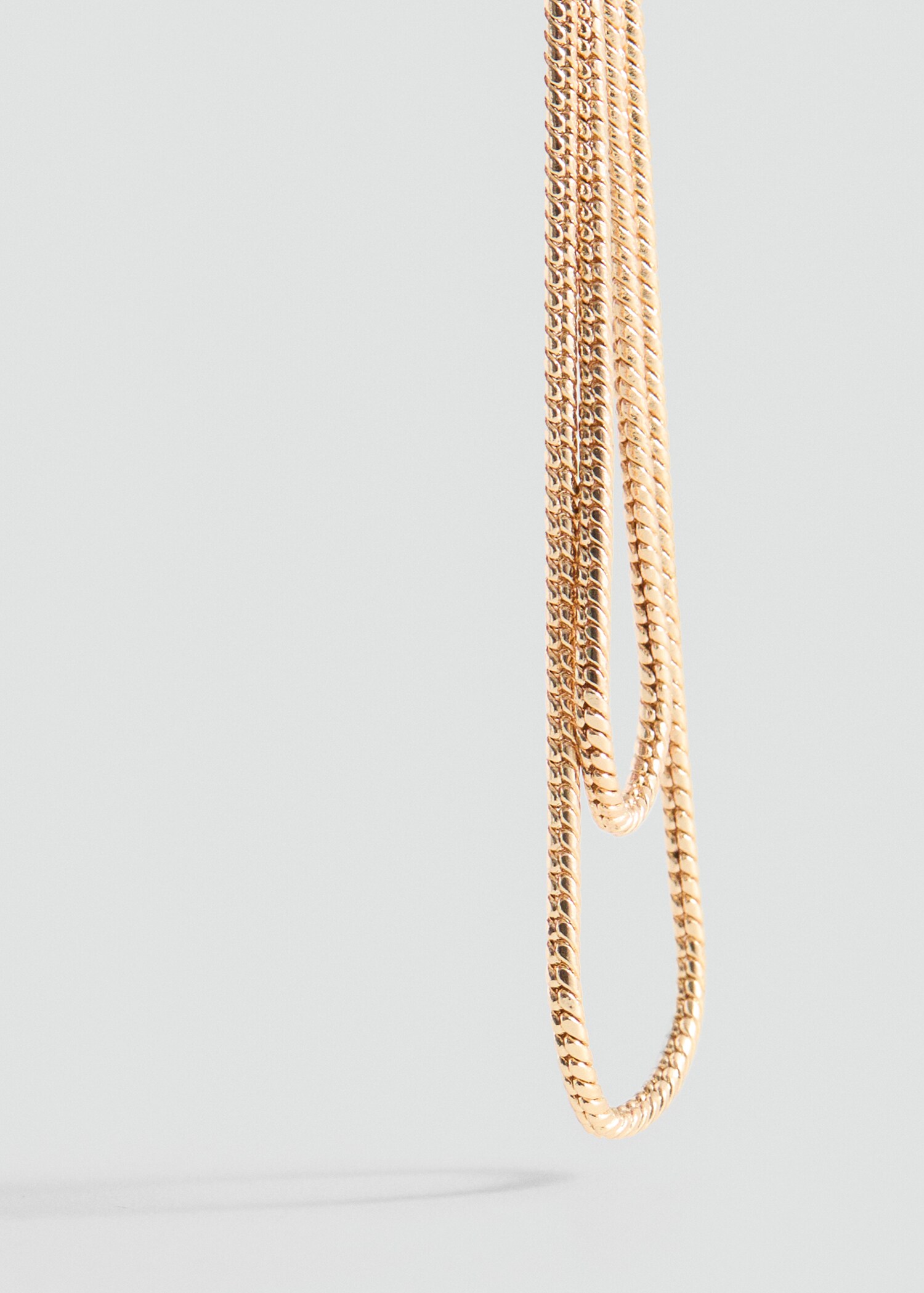 Boucles d'oreilles chaînes - Plan moyen