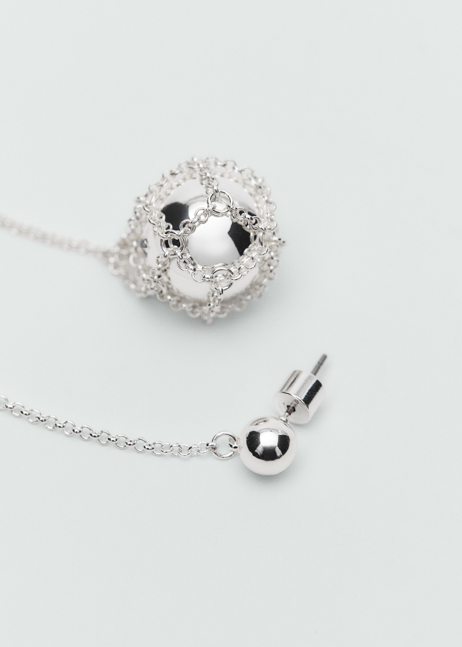 Sphere drop earrings - Medium plane