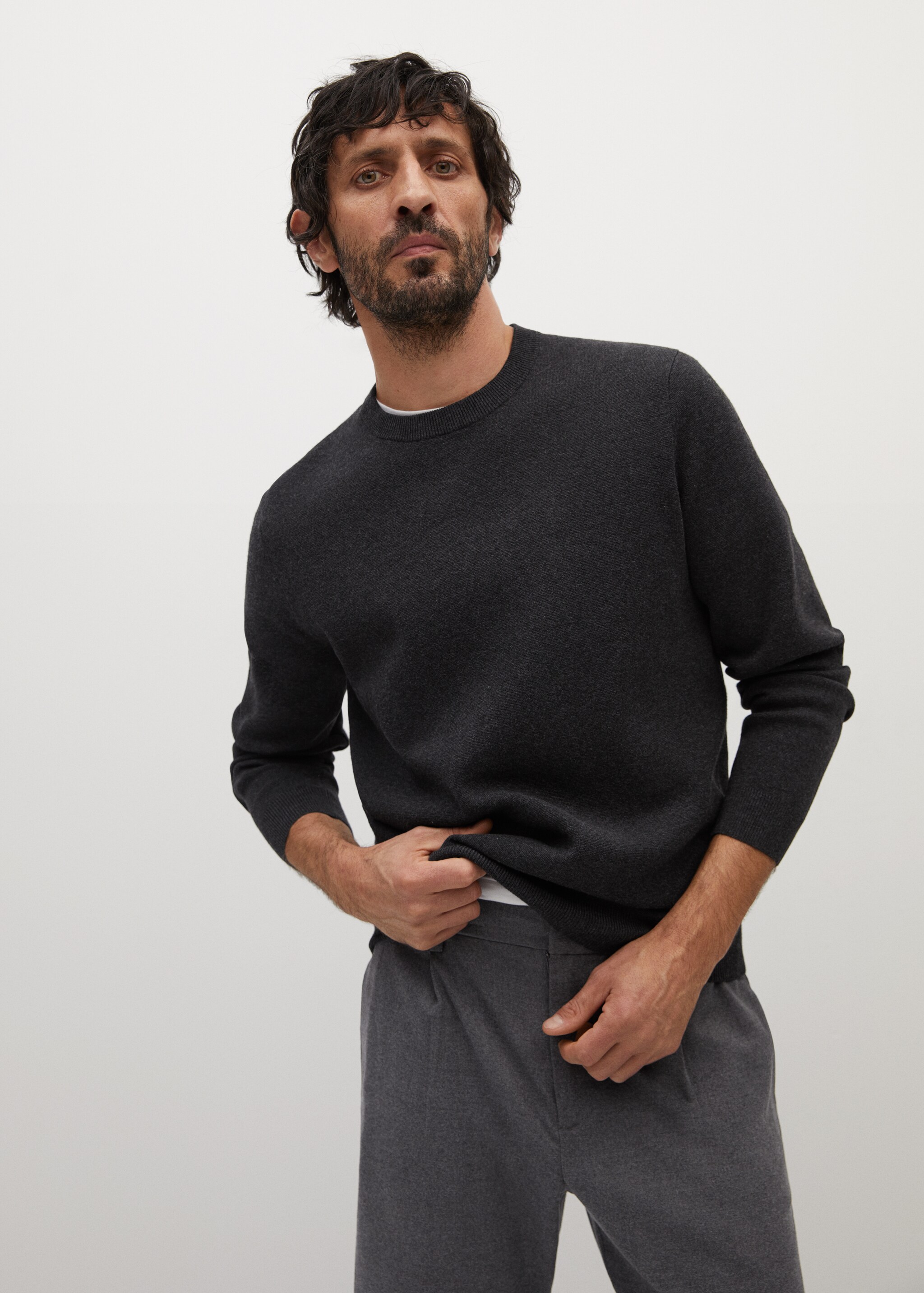 Jersey textura suave - Plano medio