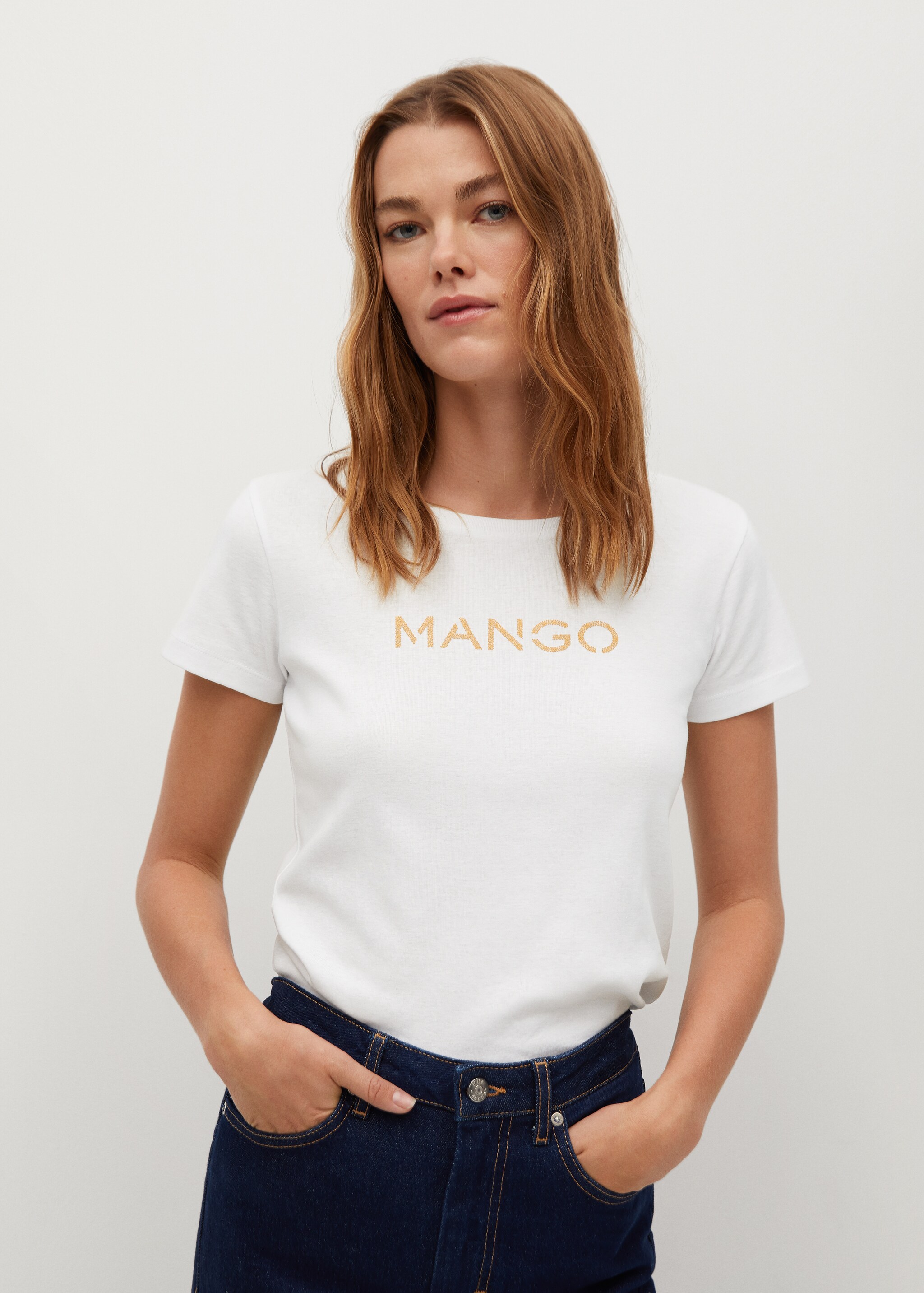 Camiseta logo manga corta - Plano medio