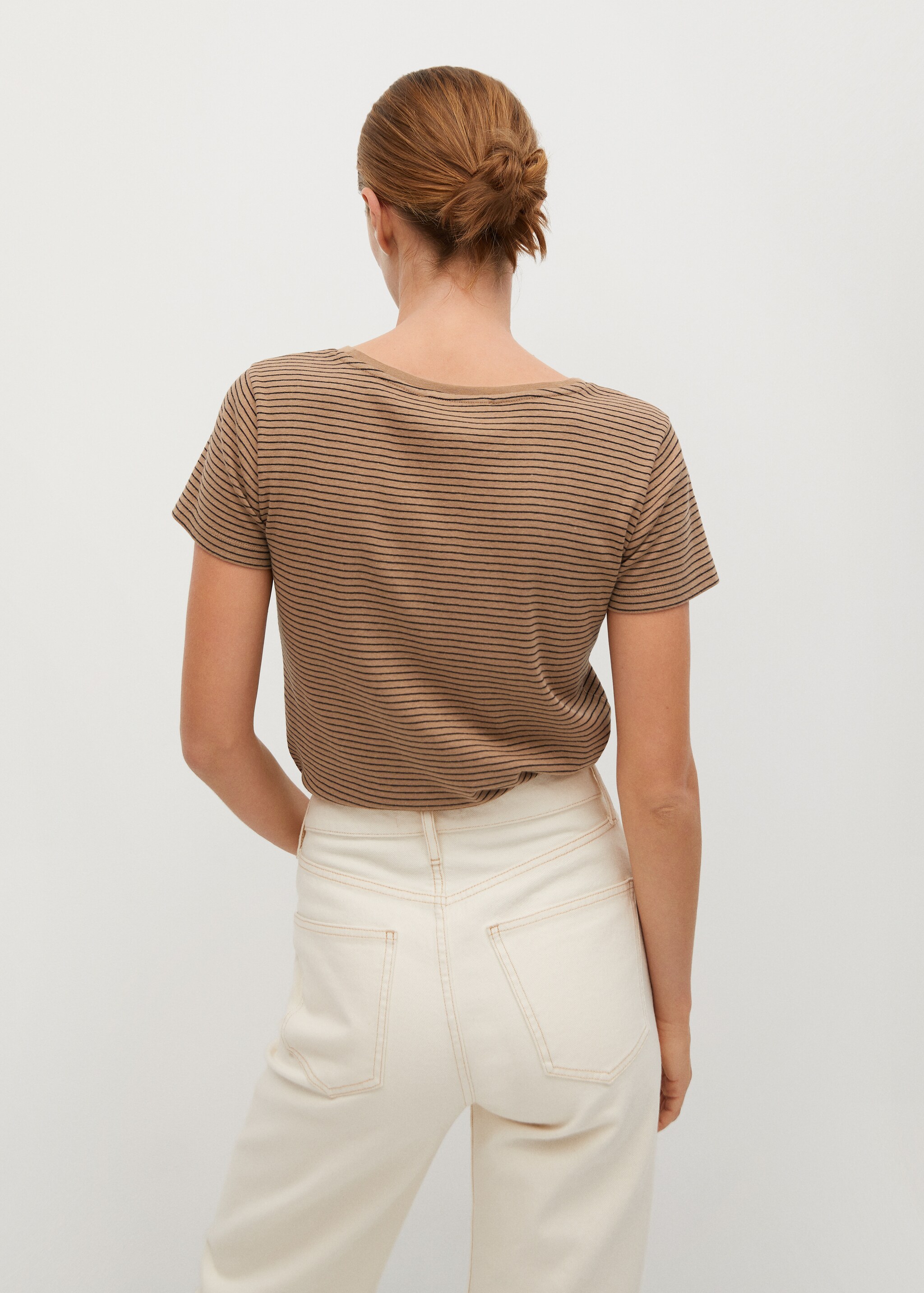 T-shirt met logo en korte mouwen - Achterkant van het artikel
