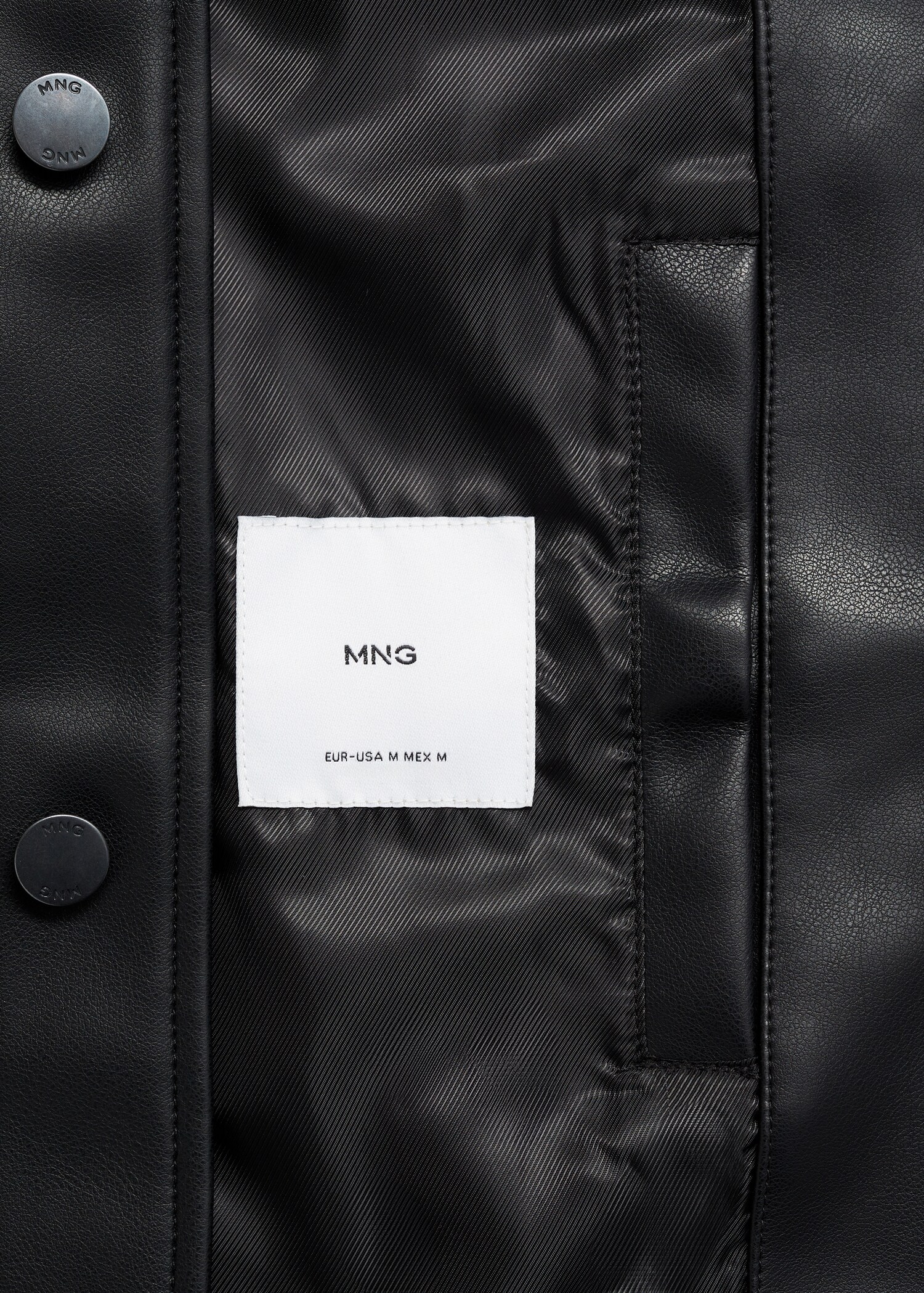 Kurzjacke mit Ledereffekt und Taschen - Detail des Artikels 0