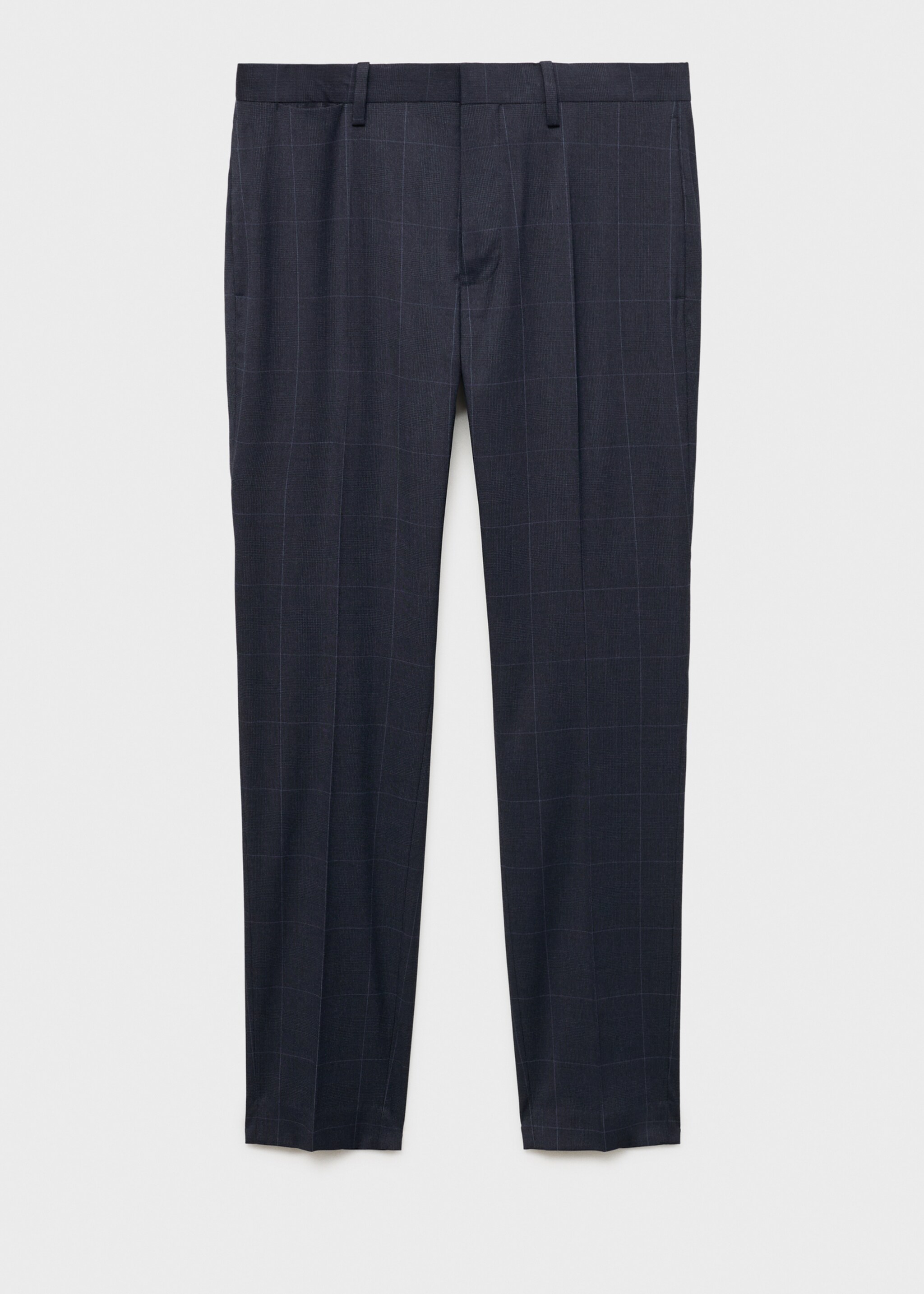 Stretch fabric super slim-fit suit trousers - Article without model, Dark Navy. Ref: 87000591-00.