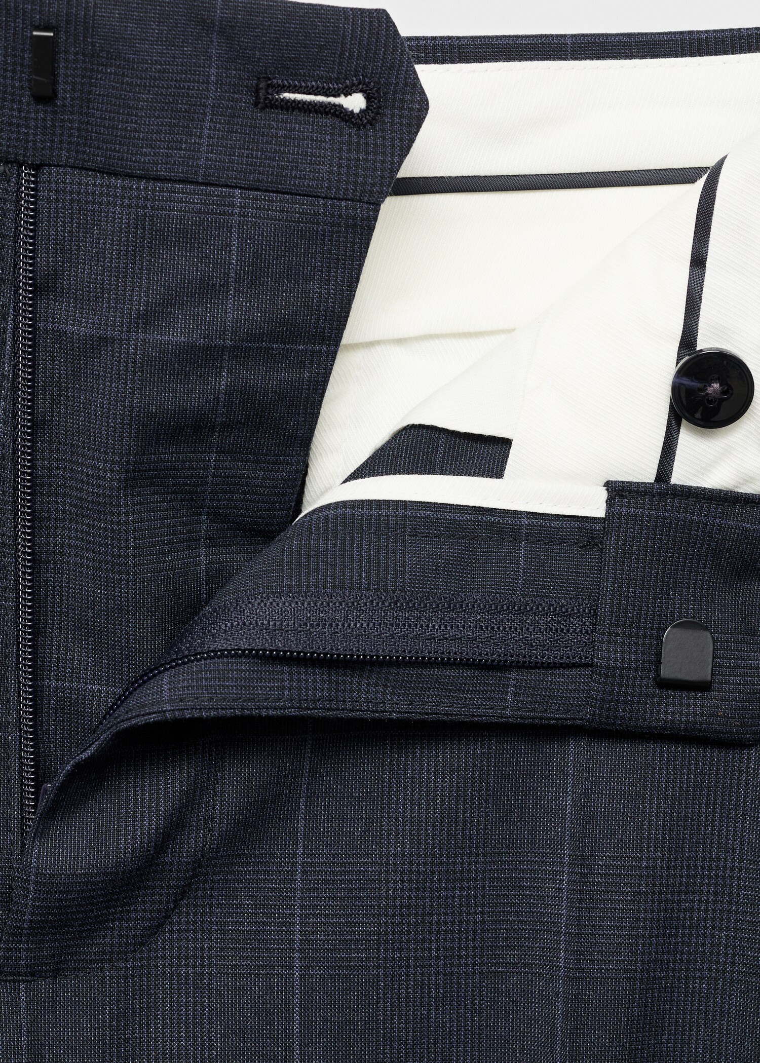 Stretch fabric super slim-fit suit trousers - Details of the article 0