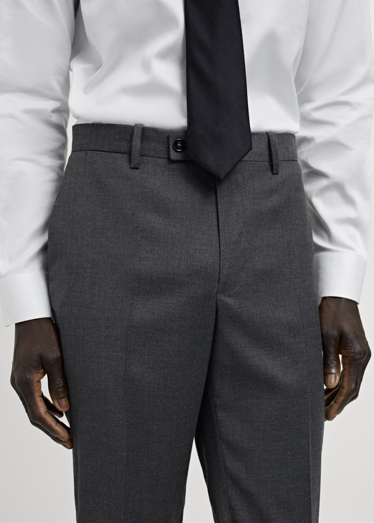 Milan slim-fit suit trousers - Details of the article 1