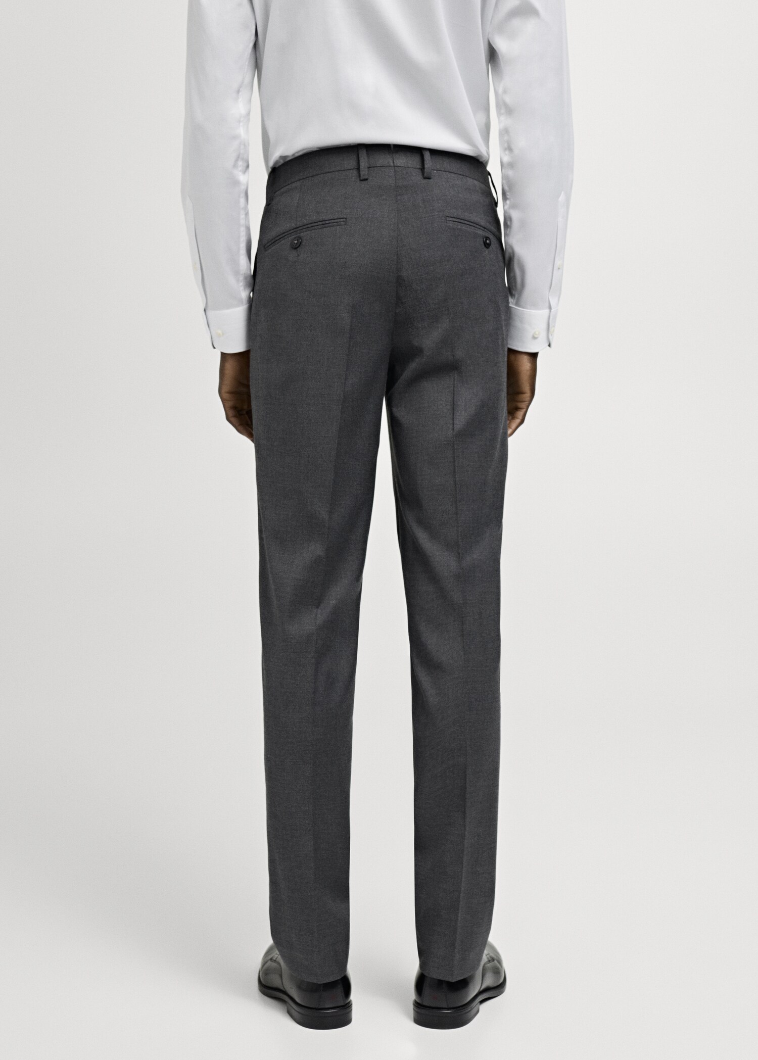Milan slim-fit suit trousers - Reverse of the article