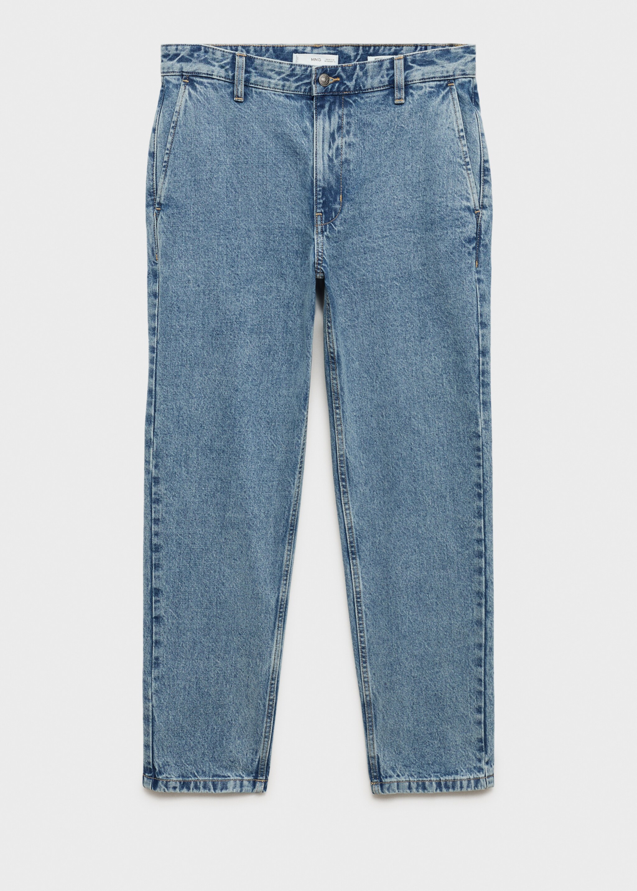 Texans efecte desgastat straight fit - Article sense model, Blau mitjà. Ref: 87000599-00.