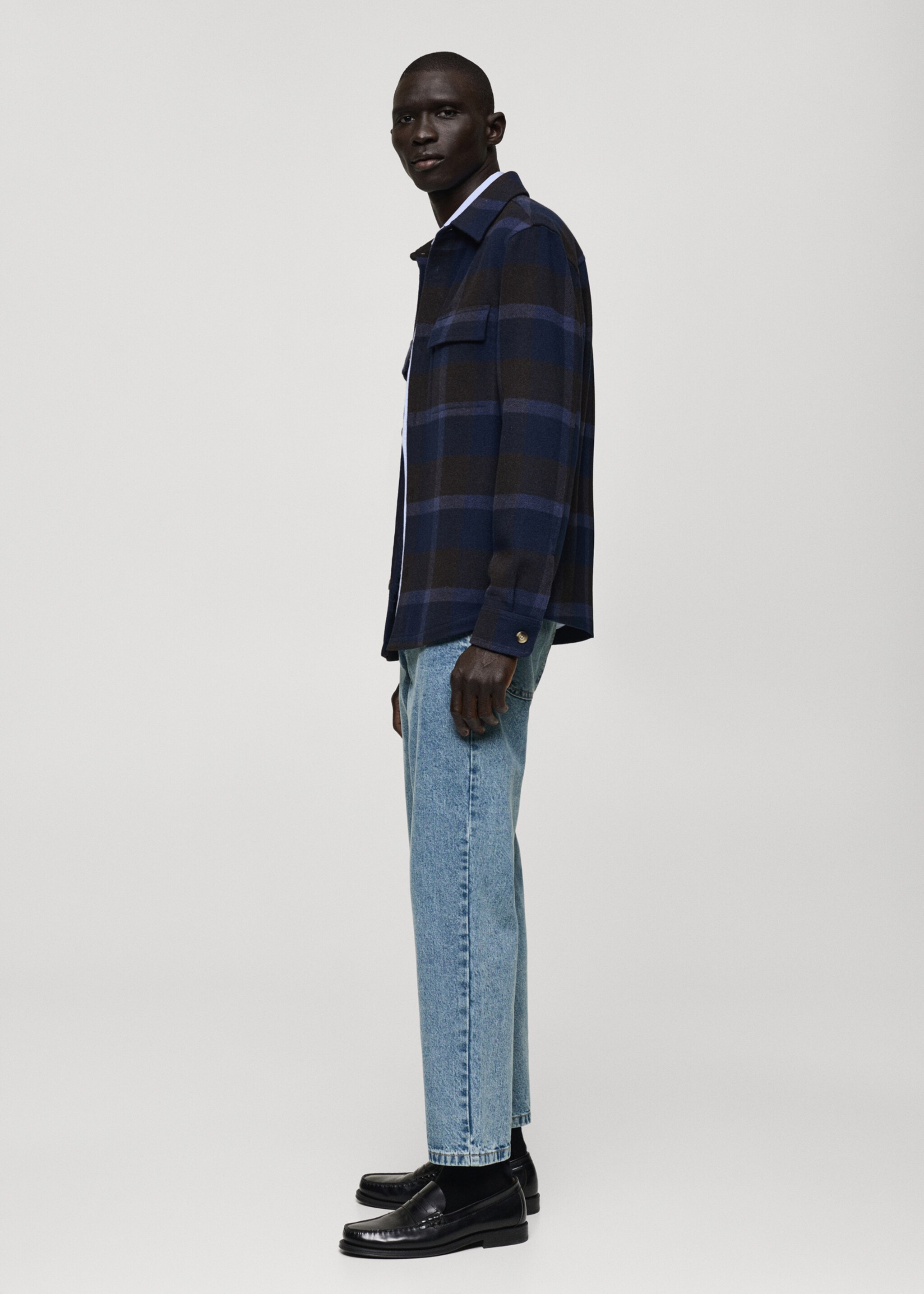 Texans efecte desgastat straight fit - Detall de l'article 2, Blau mitjà. Ref: 87000599-00.