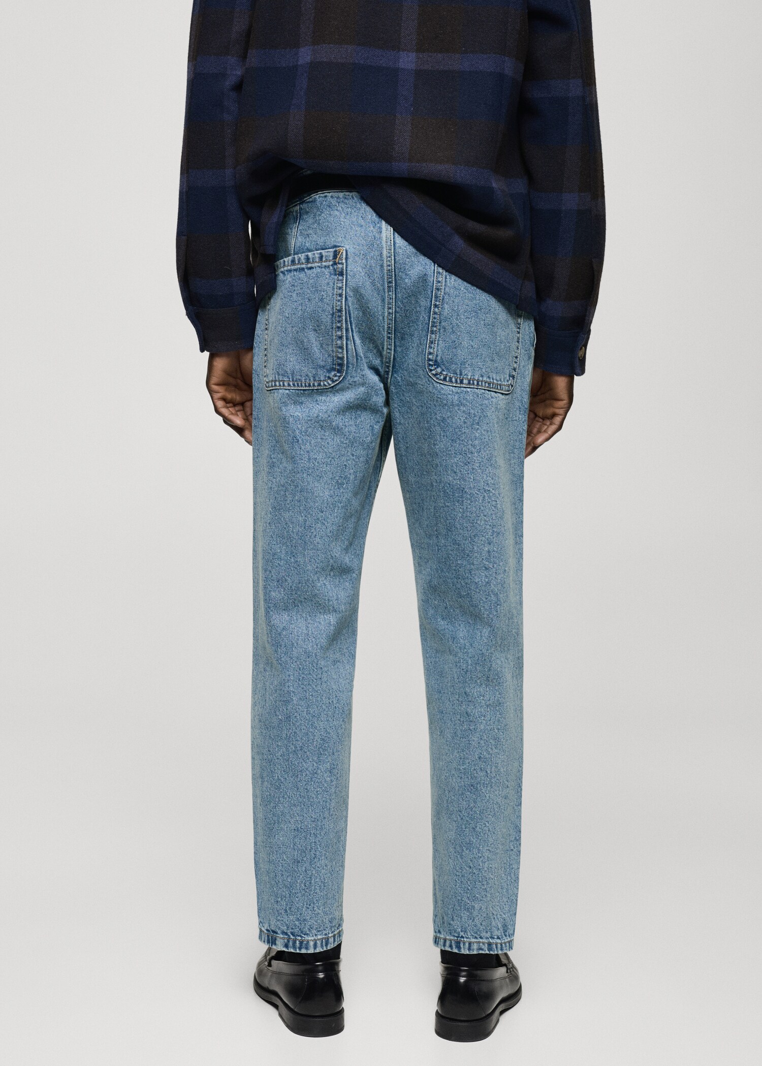 Texans efecte desgastat straight fit - Revers de l'article