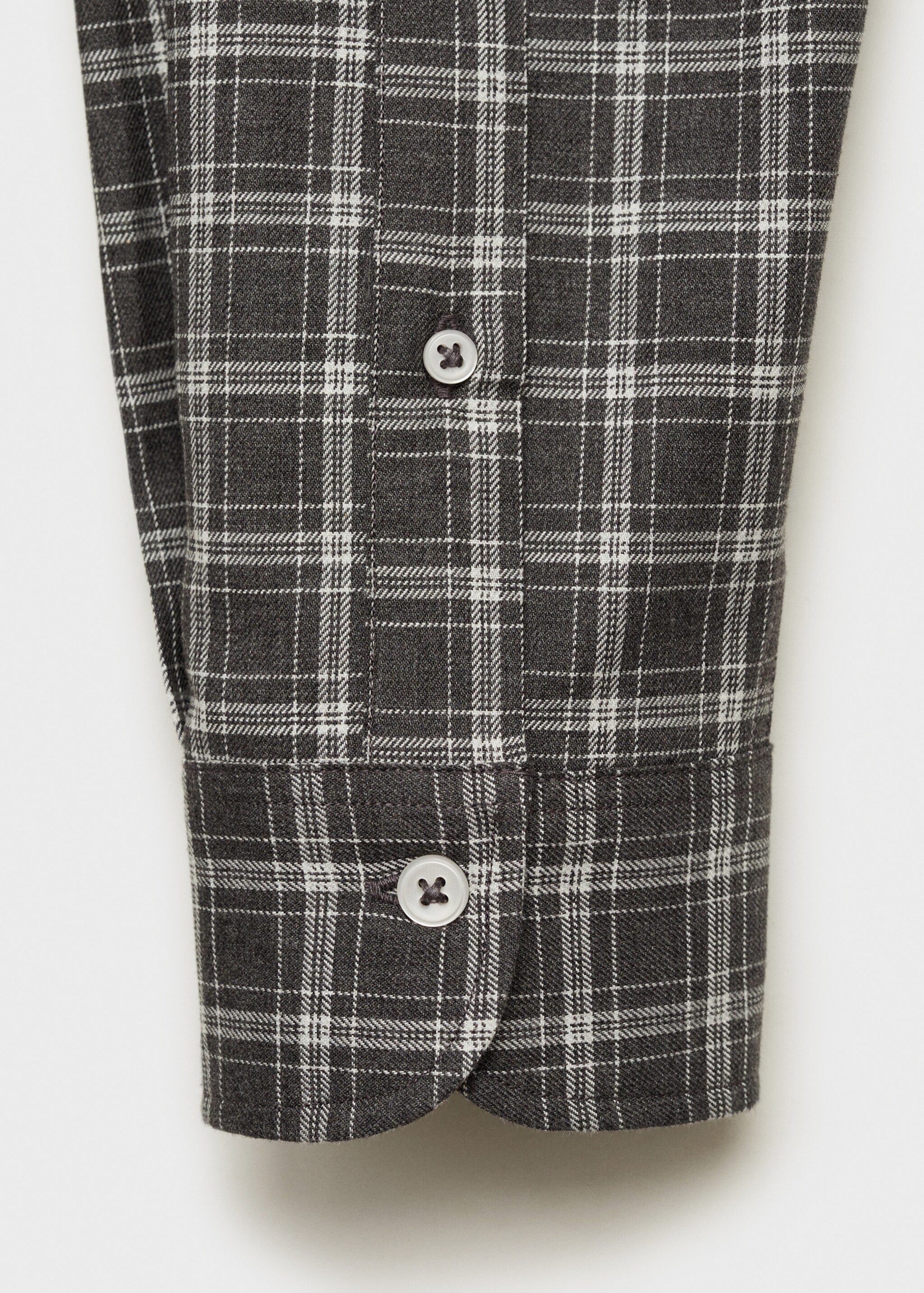 Chemise regular fit à carreaux en coton - Détail de l'article 0, Gris. Ref: 87000600-00.