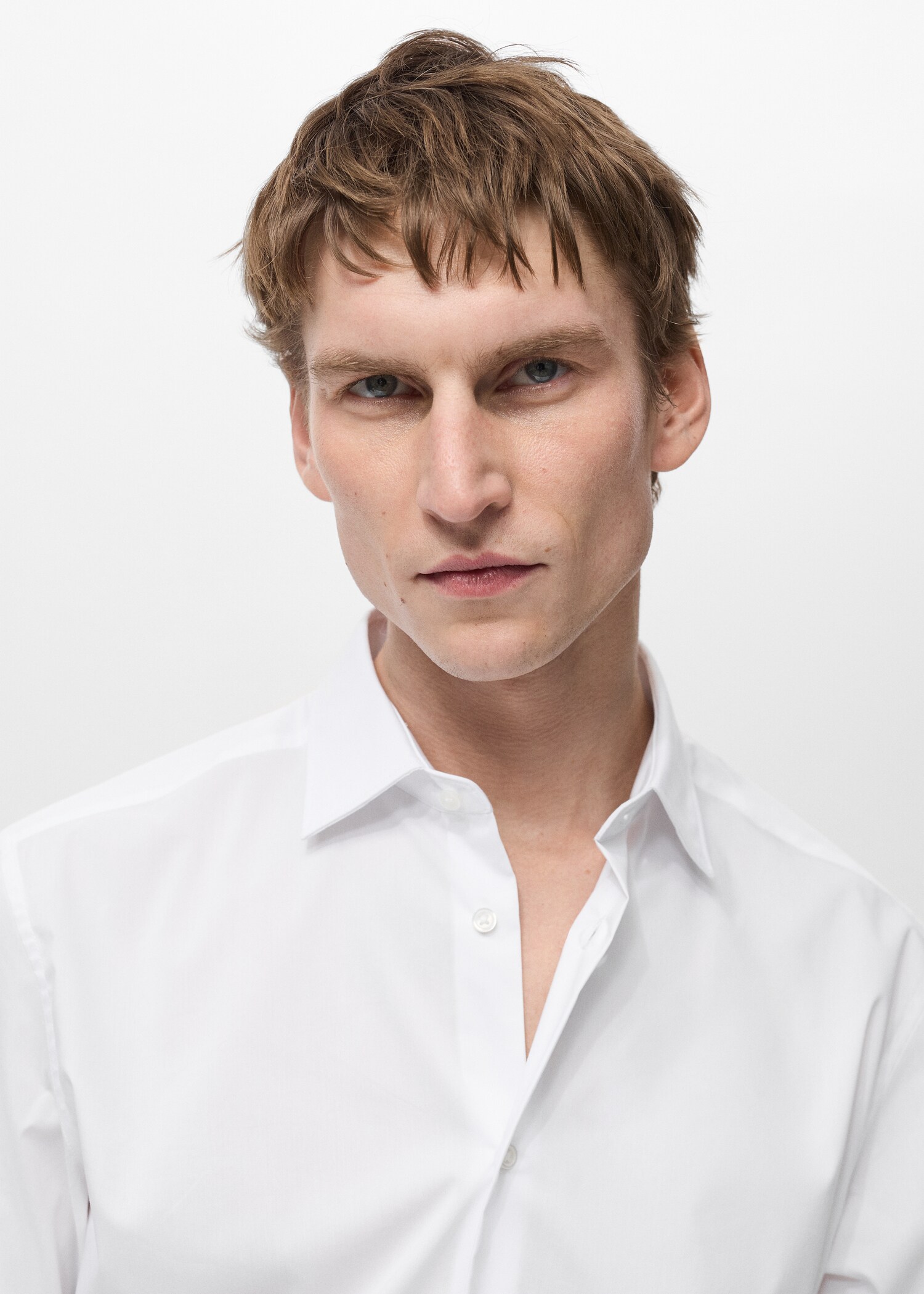 Regular Fit-Hemd aus Stretch-Baumwolle - Rückseite des Artikels