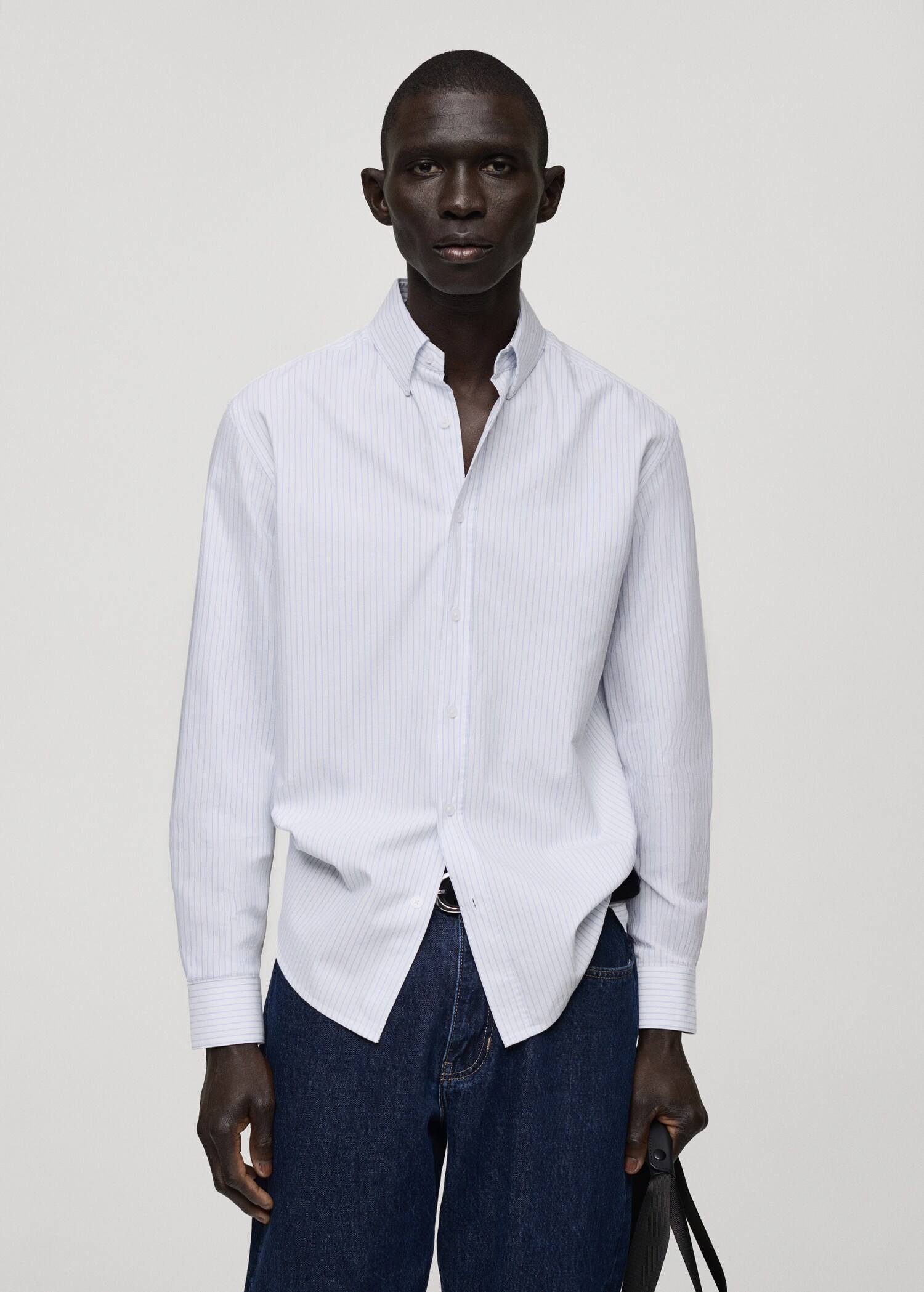 100% cotton kodak striped shirt - Medium plane