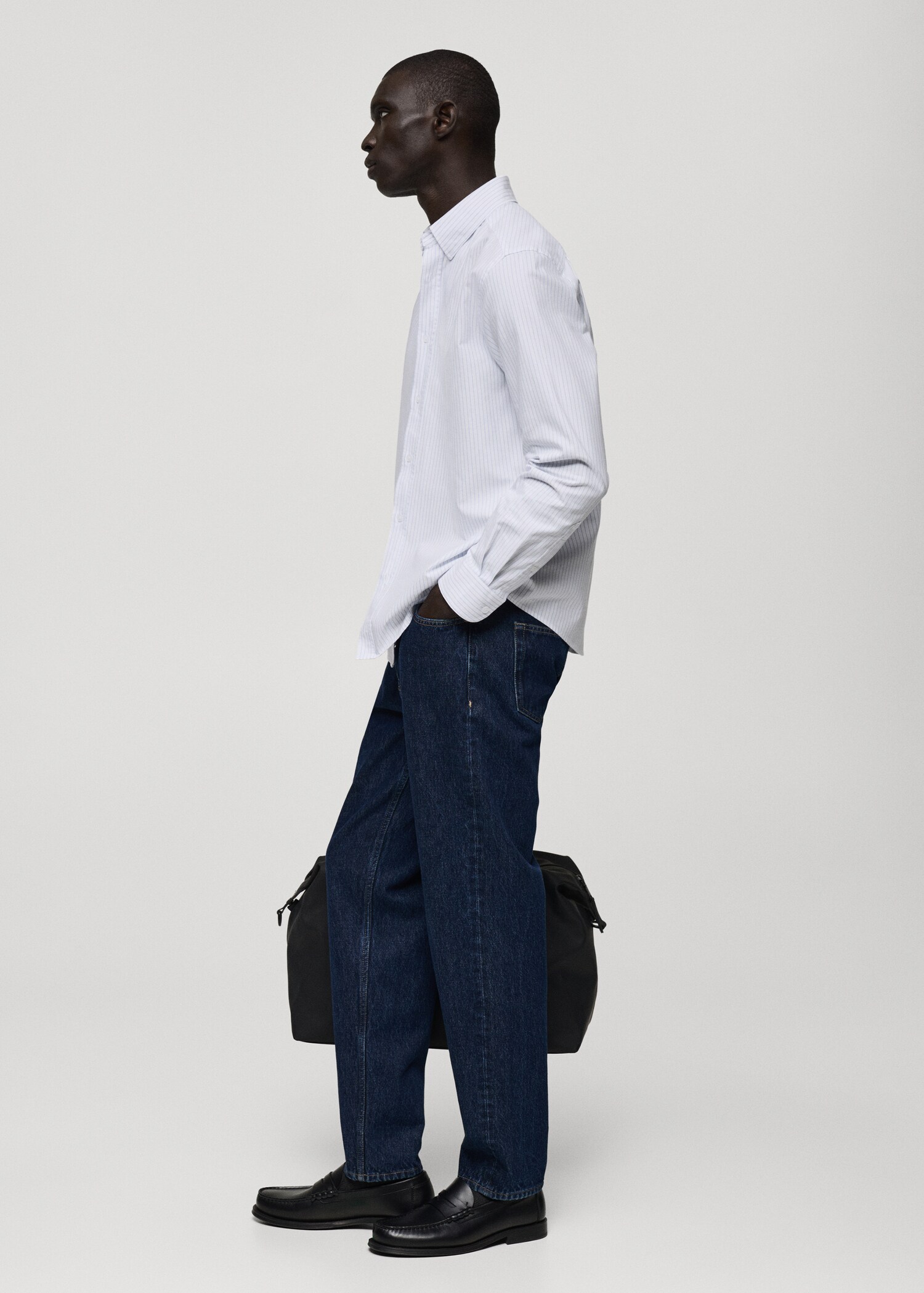 100% cotton kodak striped shirt - Details of the article 2