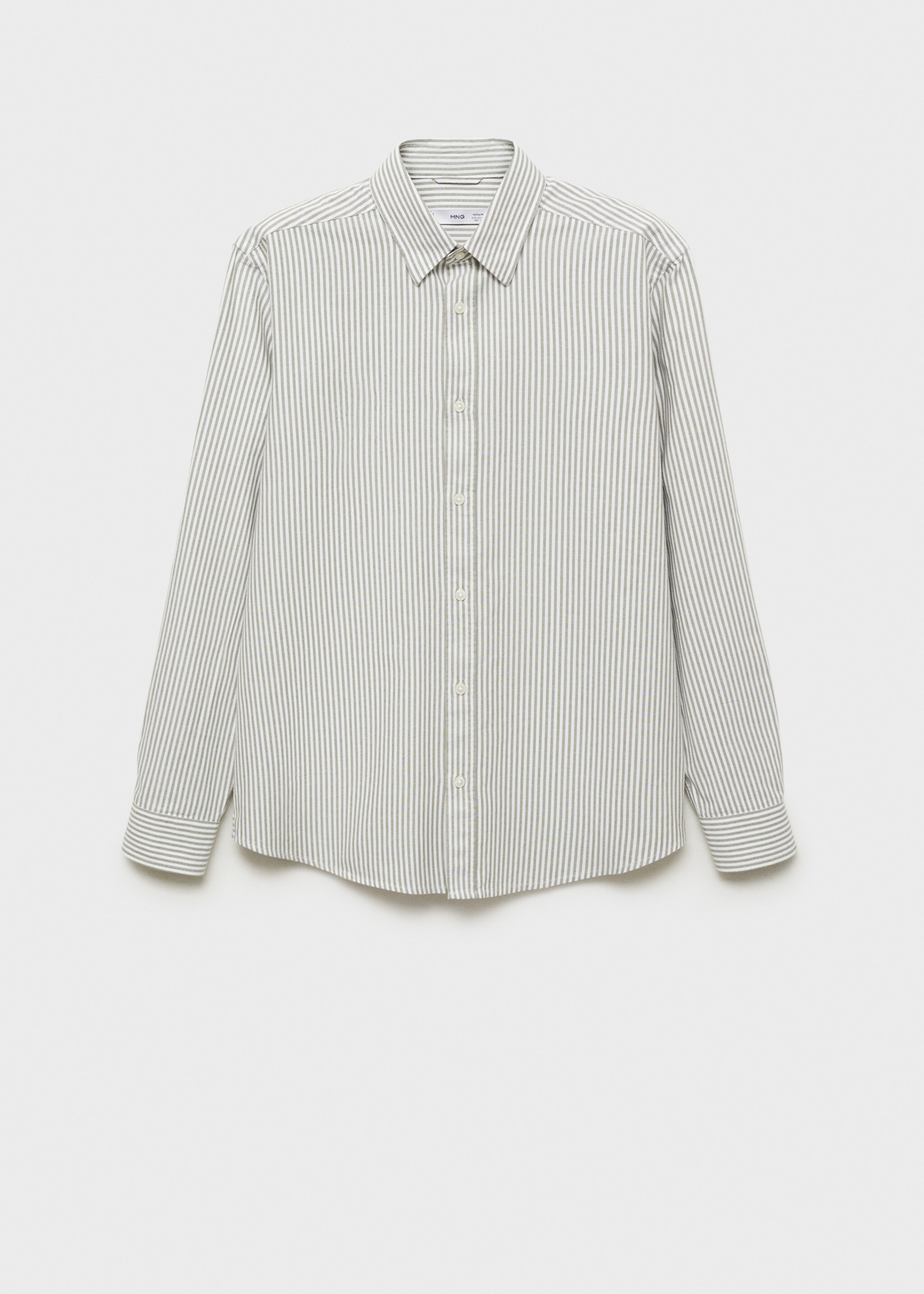 100% cotton kodak striped shirt - Article without model, Green. Ref: 87000603-00.