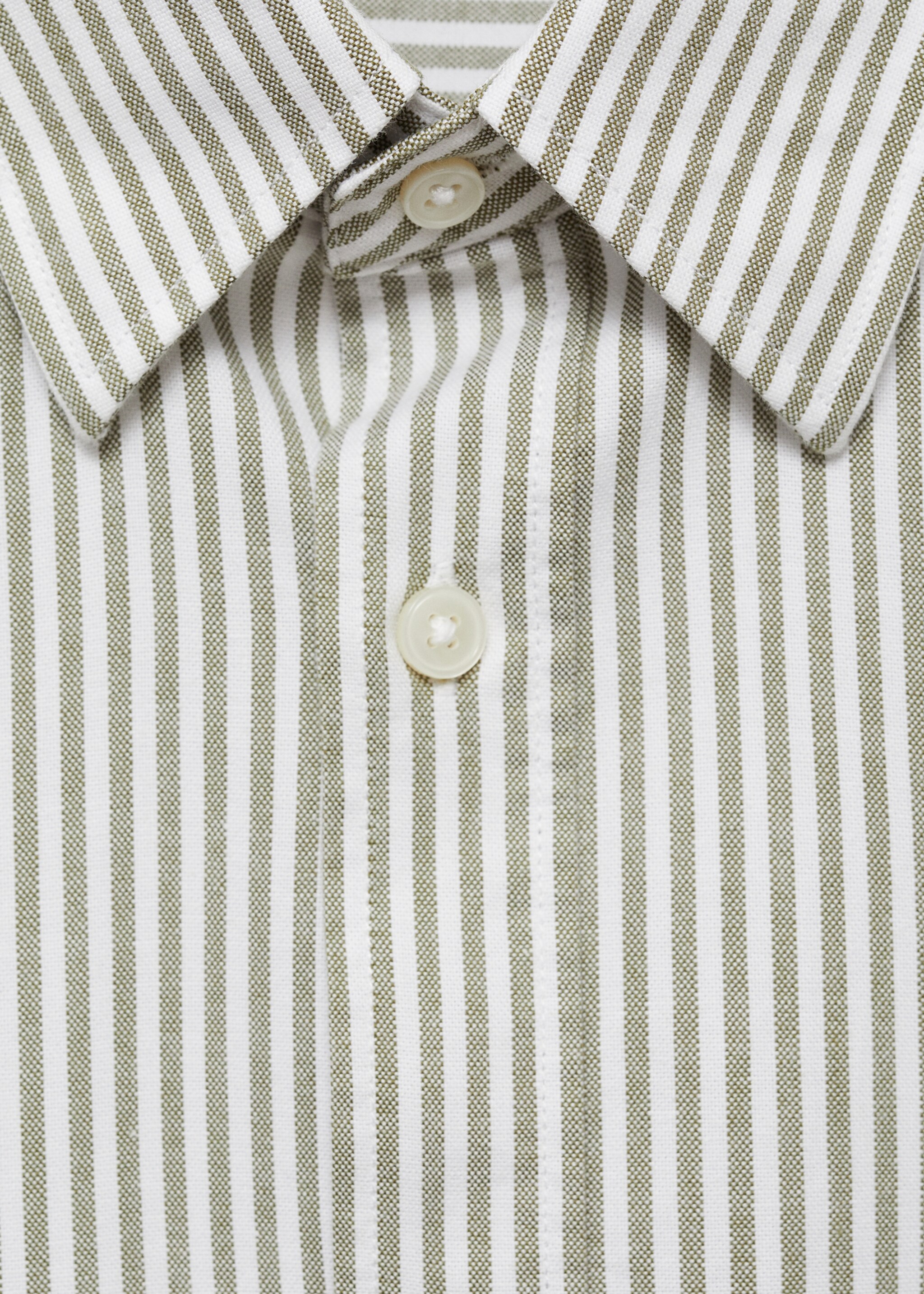 100% cotton kodak striped shirt - Details of the article 8, Green. Ref: 87000603-00.