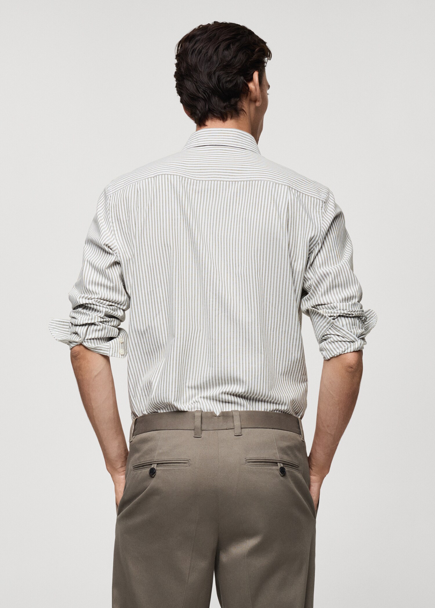 100% cotton kodak striped shirt - Reverse of the article