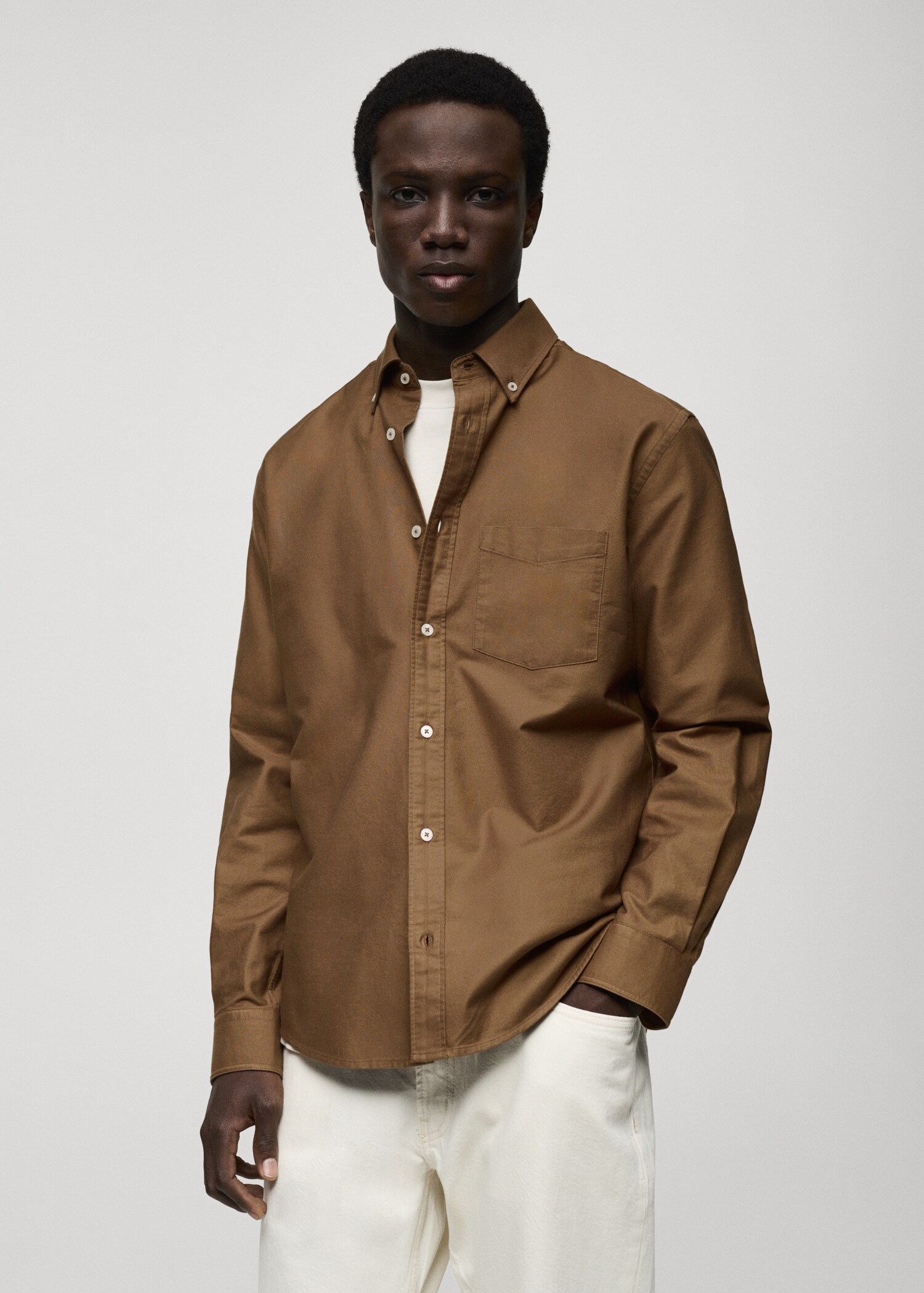 100% cotton Oxford shirt - Medium plane