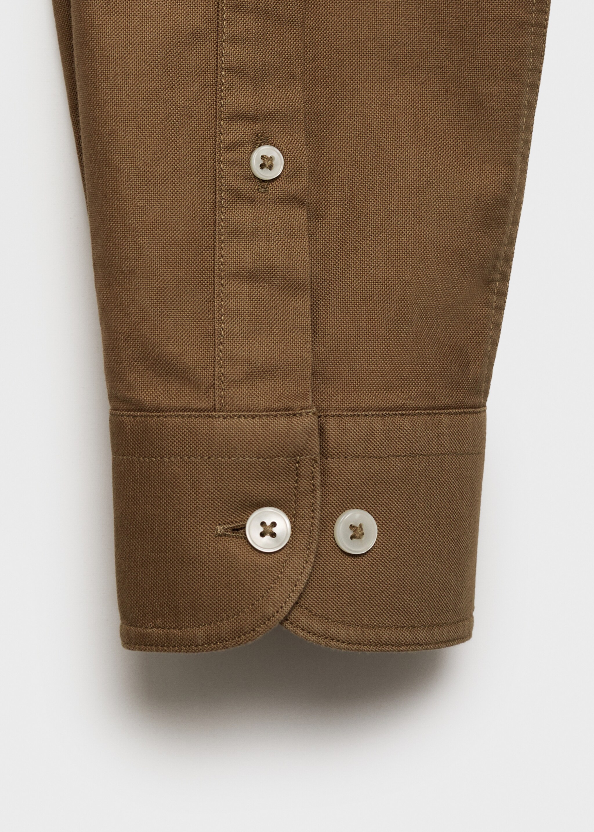 100% cotton Oxford shirt - Details of the article 0, Brown. Ref: 87000604-00.