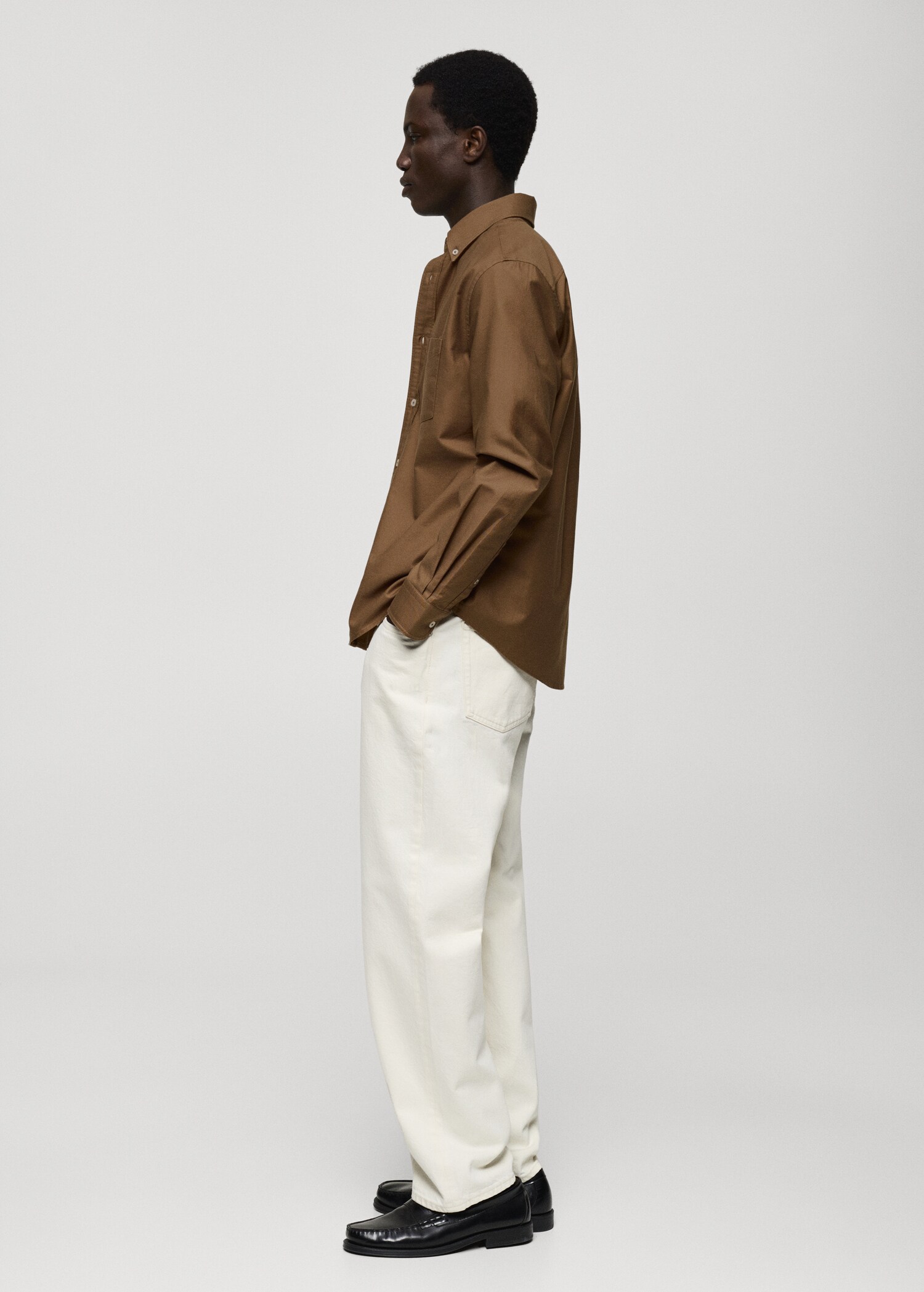 100% cotton Oxford shirt - Details of the article 2